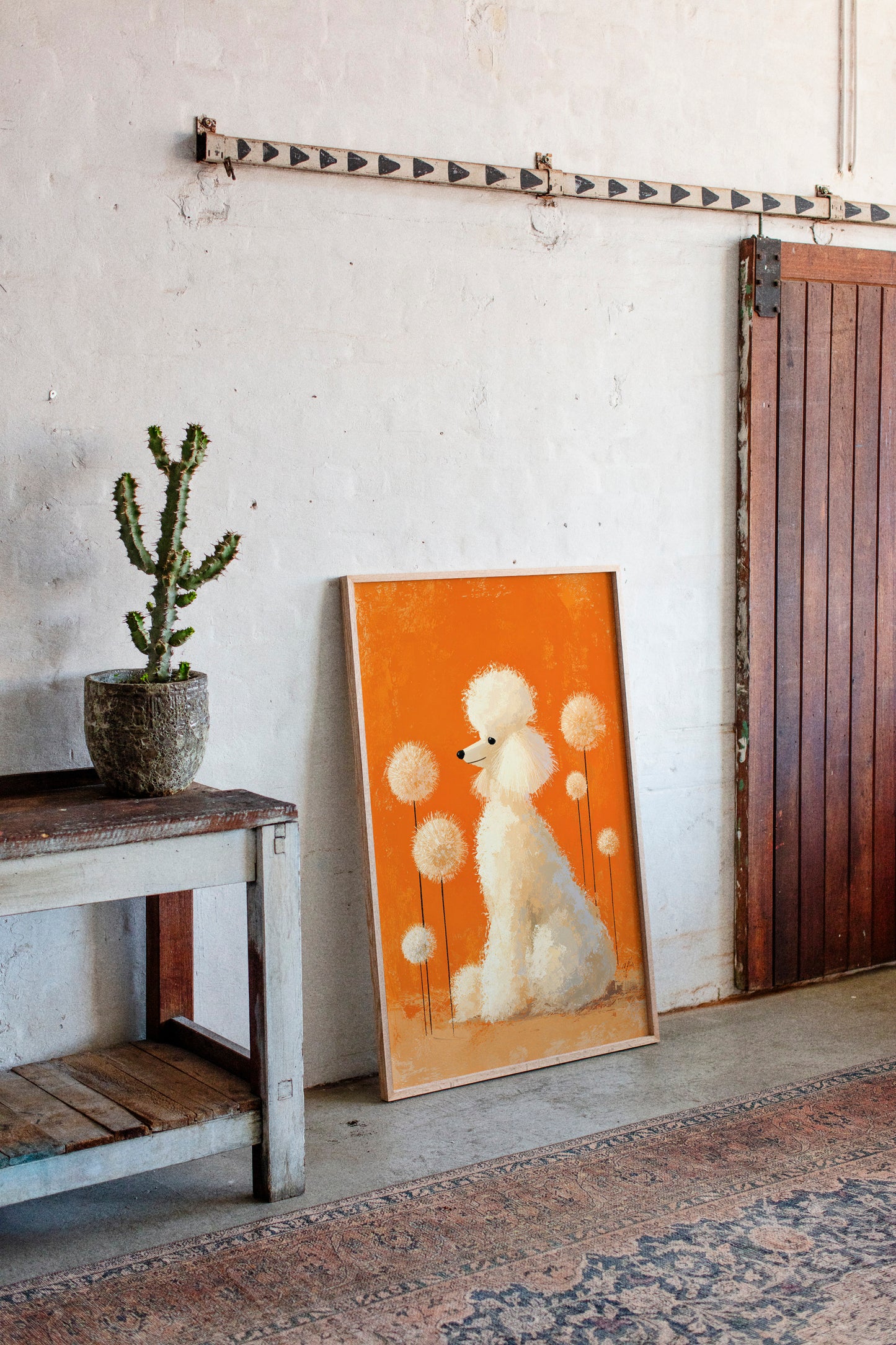 A Poodle's Playful Garden