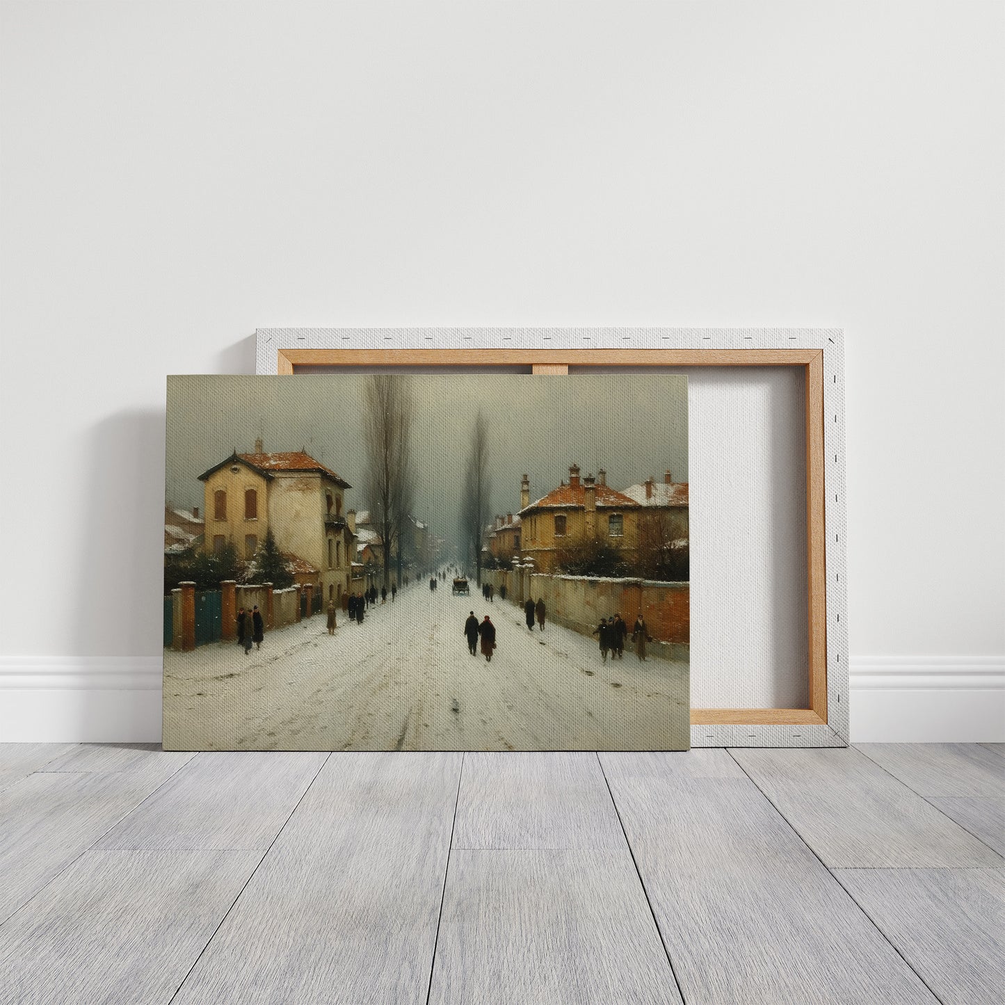 Winter Streets Remember Old Europe