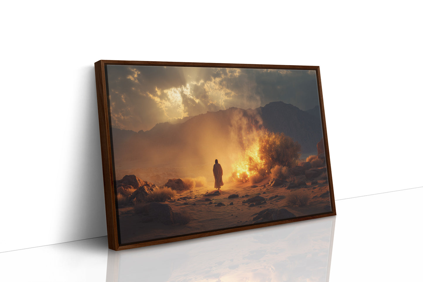 Pilgrim Faces The Desert Fire