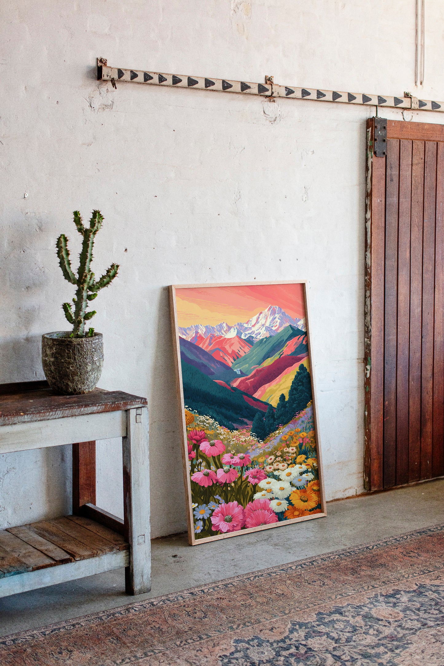 Mountains Adorned in Floral Splendor