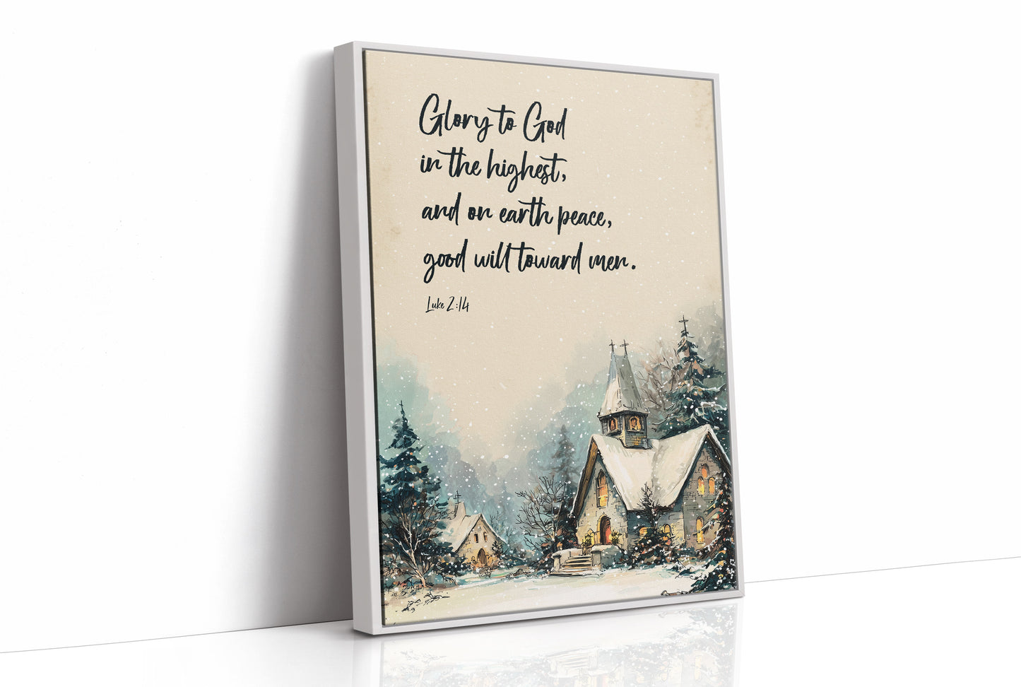 Winter Verse On Wooden Table