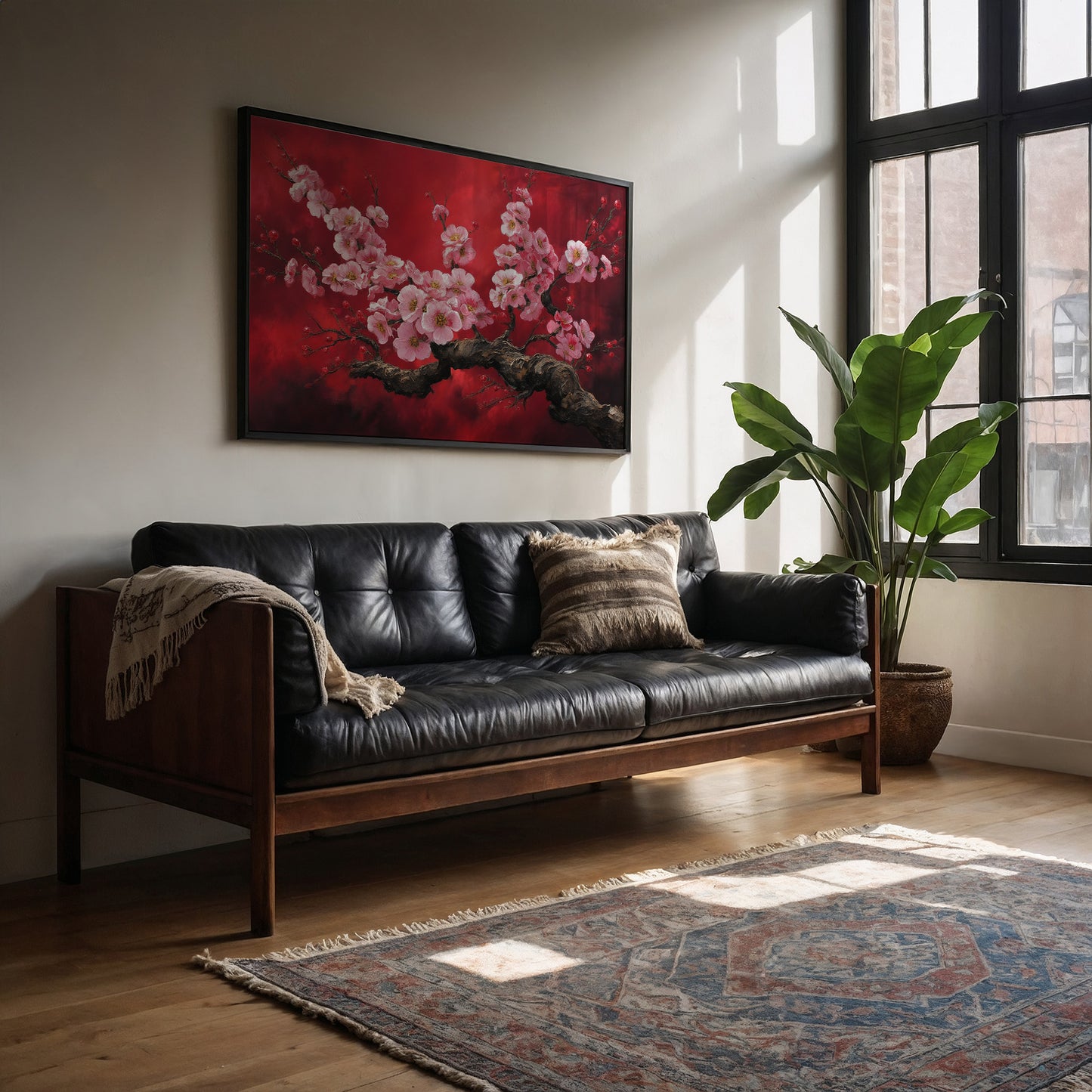 Cherry Blossoms Paint Crimson Dreams