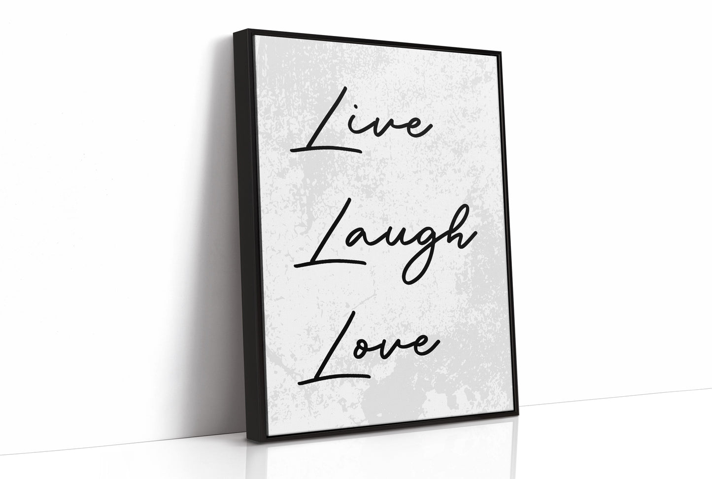 Live Laugh Love Minimalist Script Quote Print