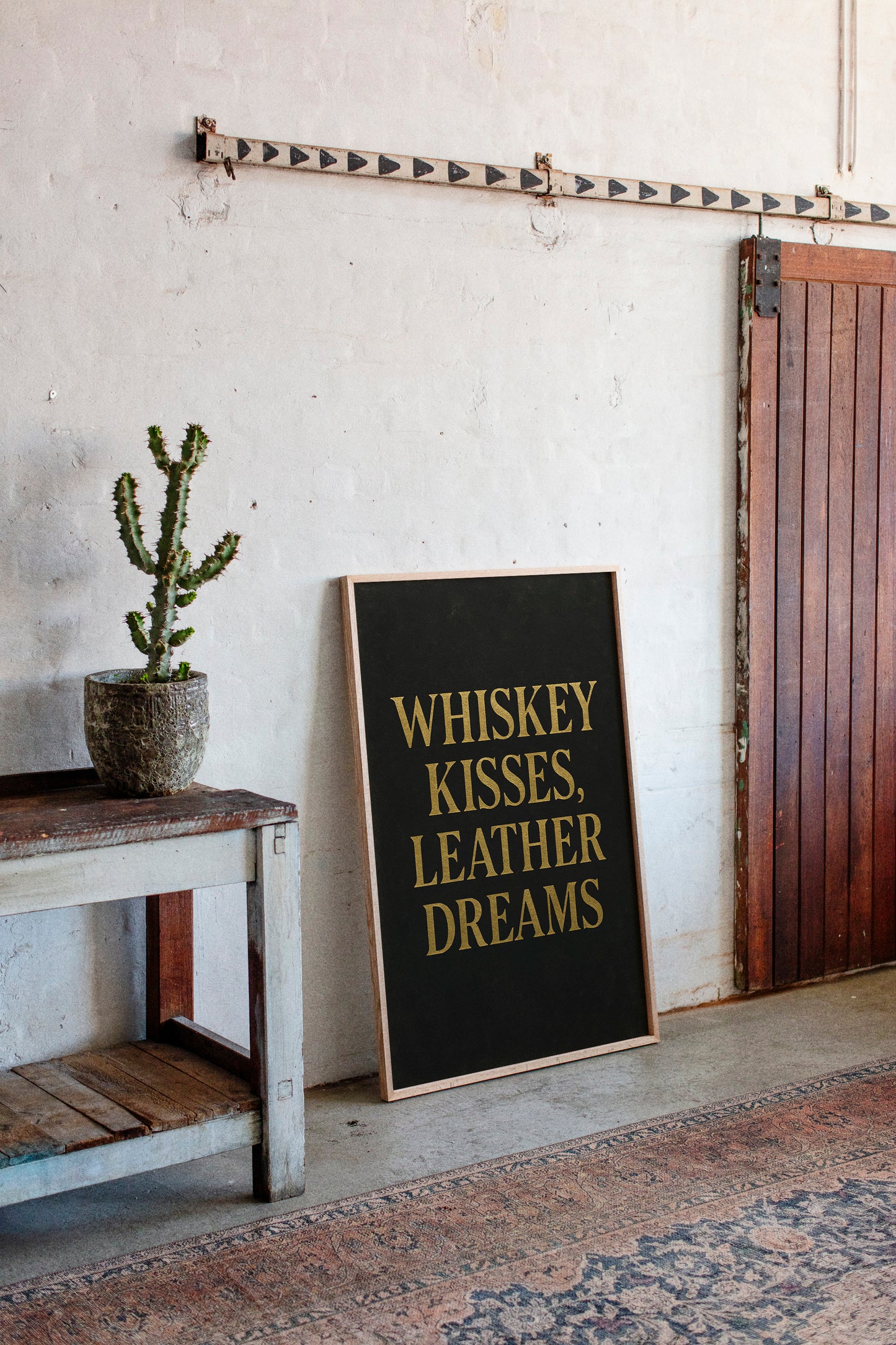 Whiskey Kisses Leather Dreams