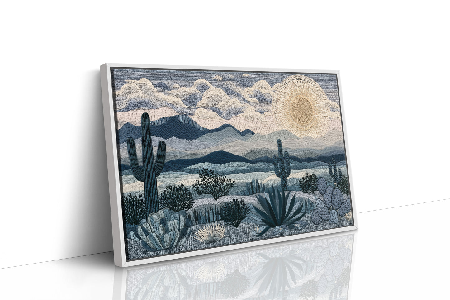 Moonrise Over the Saguaros