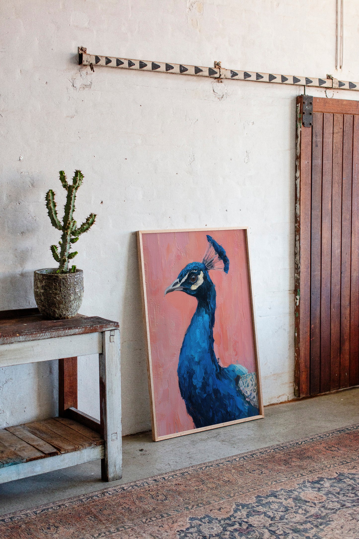 A Regal Gaze in Turquoise