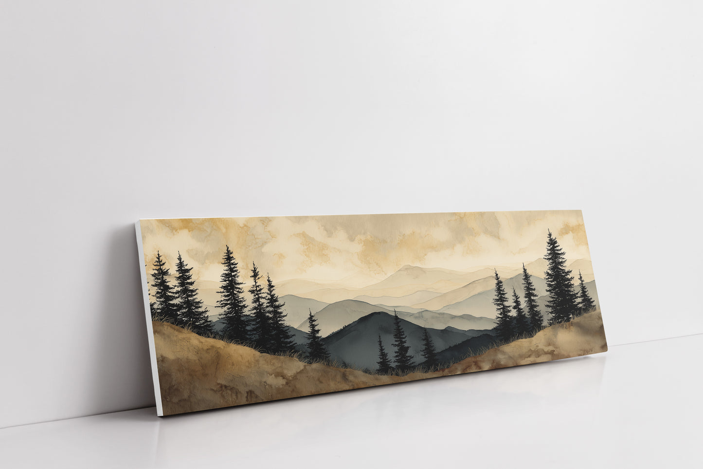 Dawn Mist Over Quiet Pines
