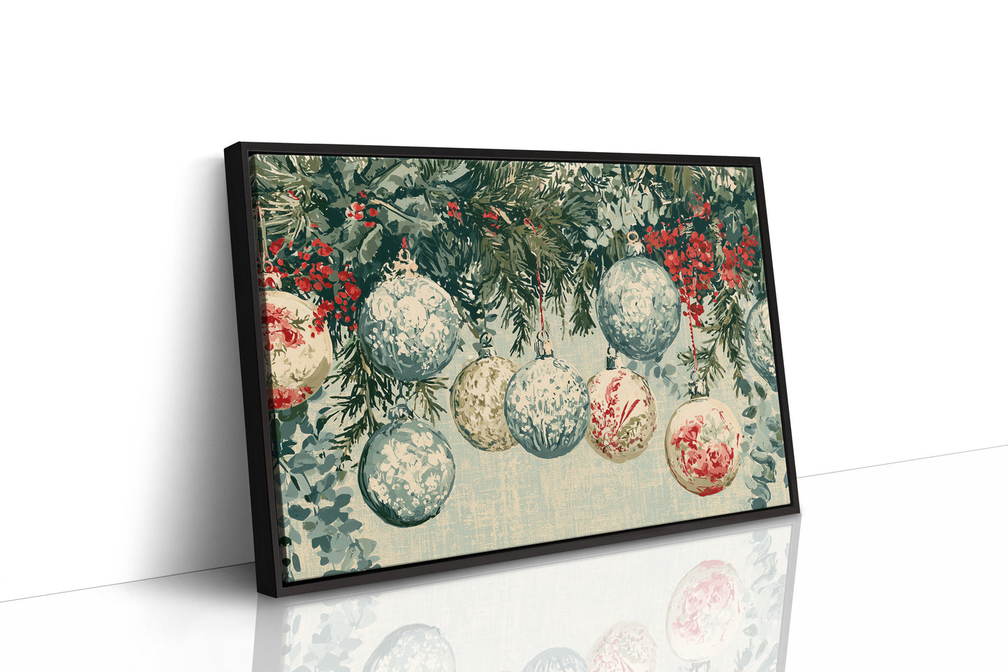 Speckled Glass, Sprigs Of Red
