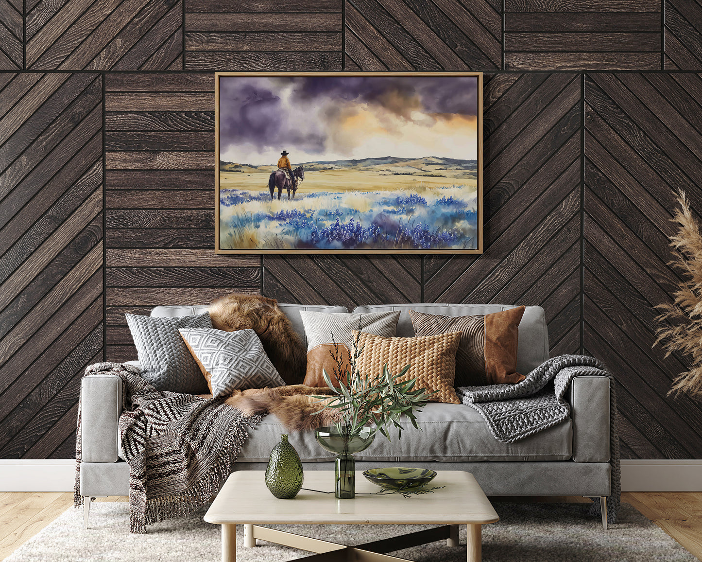 Bluebonnets Dance Through Prairie Thunder