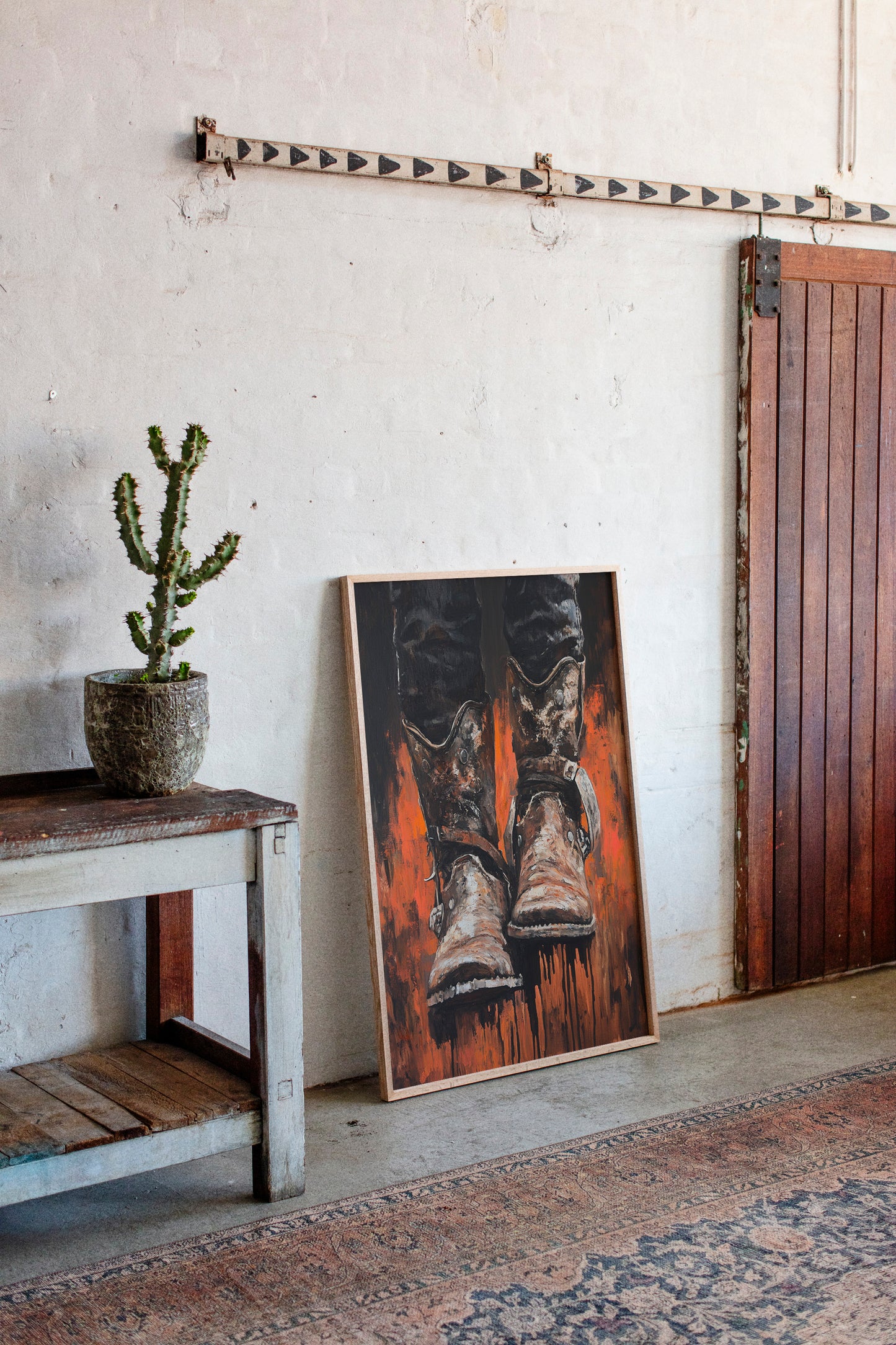 Burnt Leather Cowboy Boots