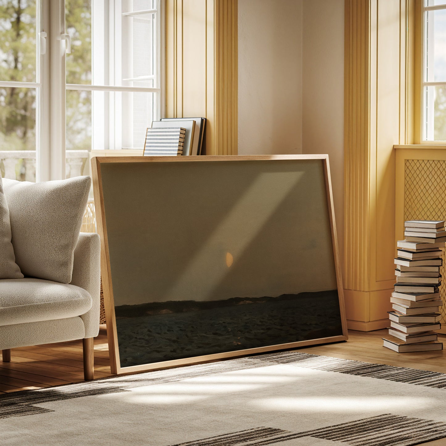 Moonrise Over Quiet Waters