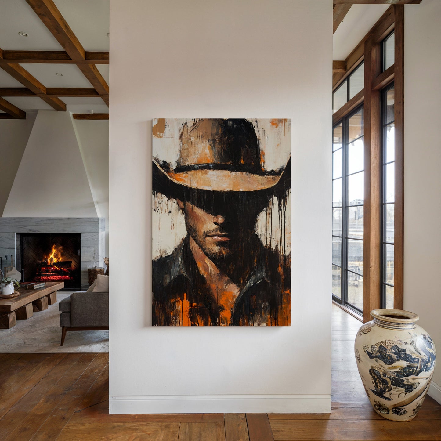 Shadowed Cowboy – Bold Western Expression