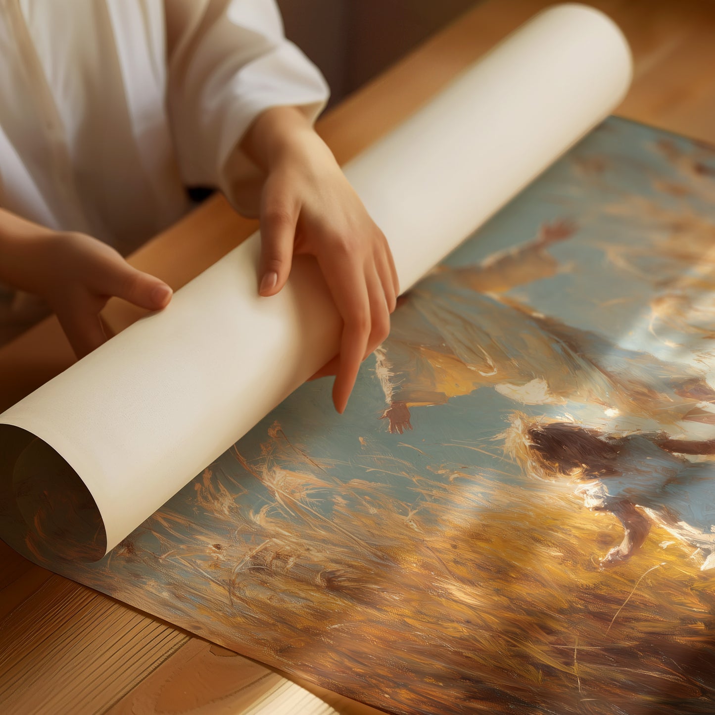 Golden Path To Outstretched Arms