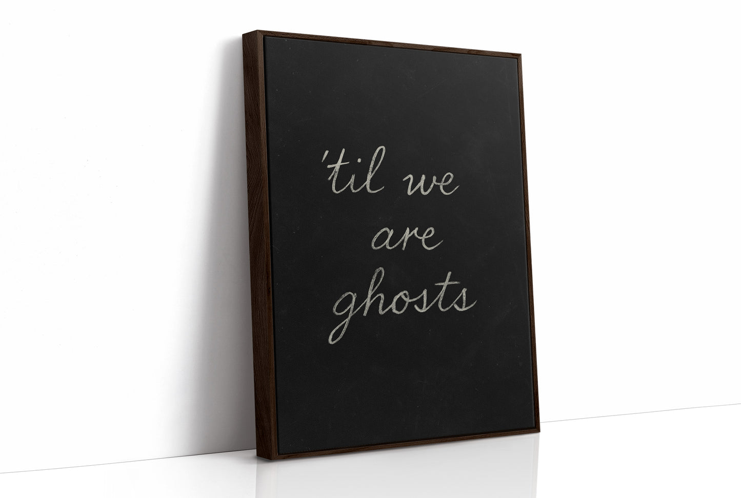 Haunting Words On Midnight Canvas