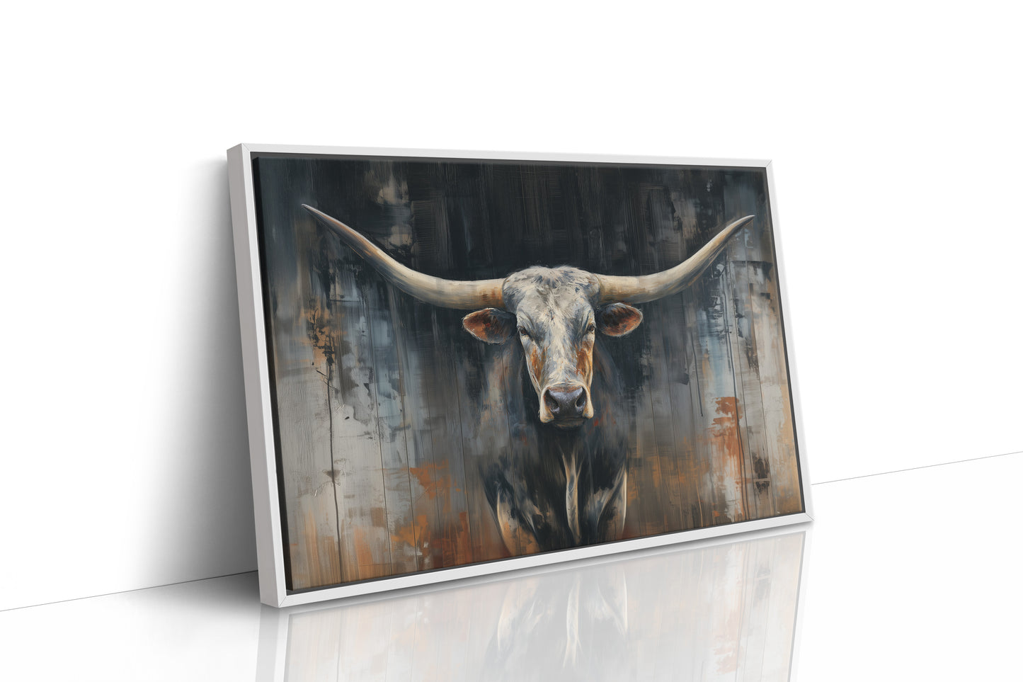 Majestic Horns Against Abstract Shadows