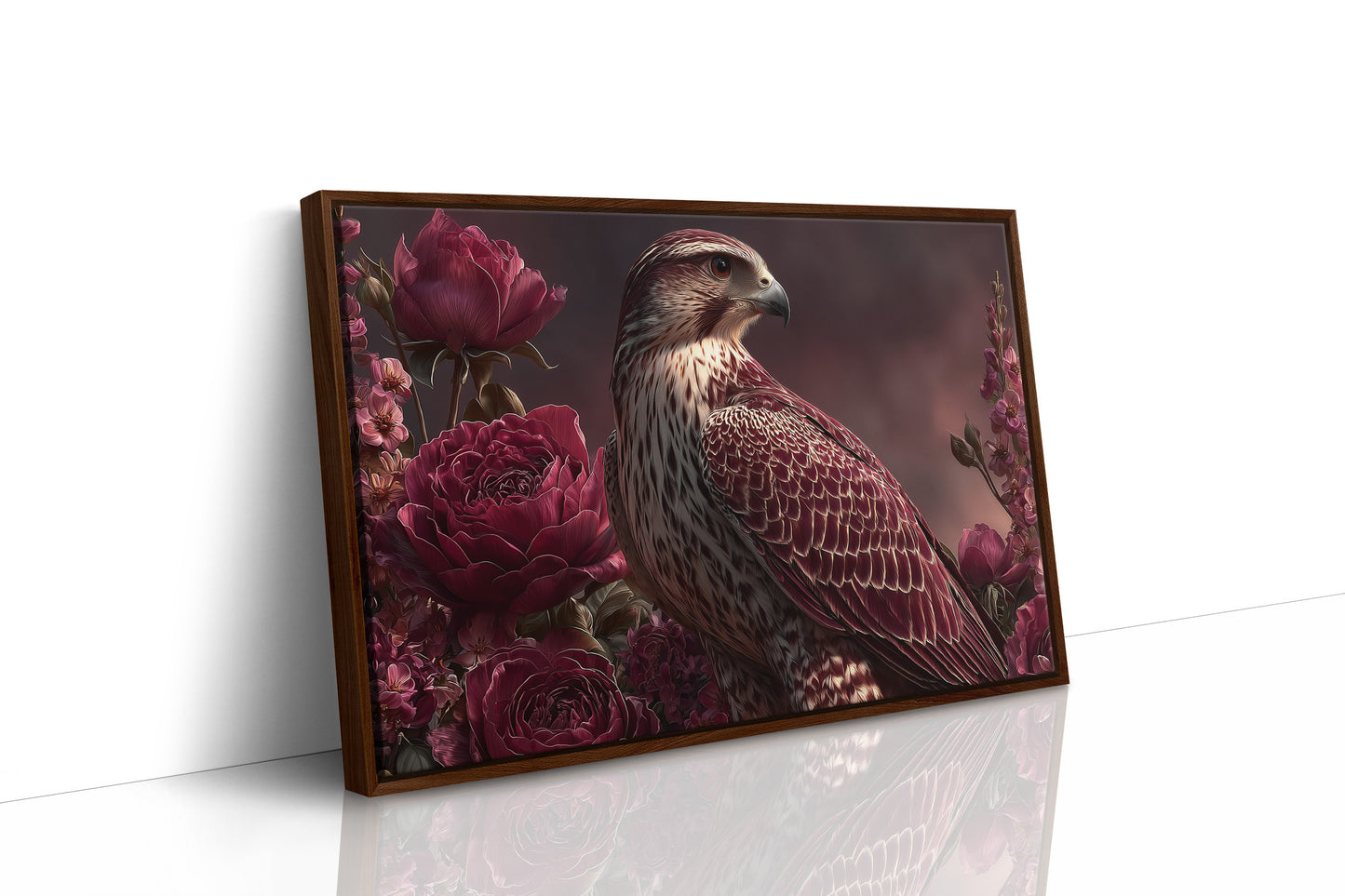 Falcon Among Garden Roses