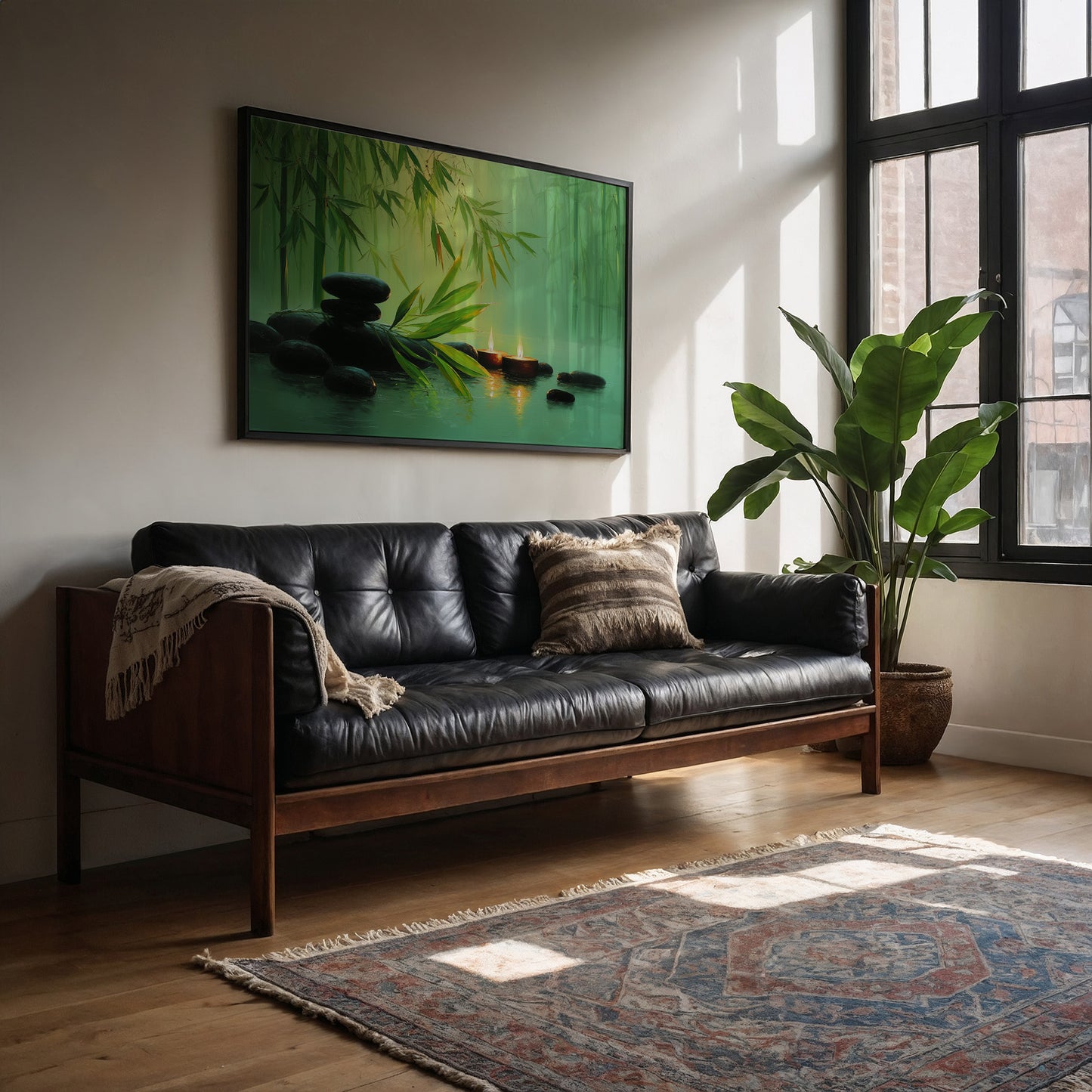 Bamboo Leaves Meet Sacred Waters