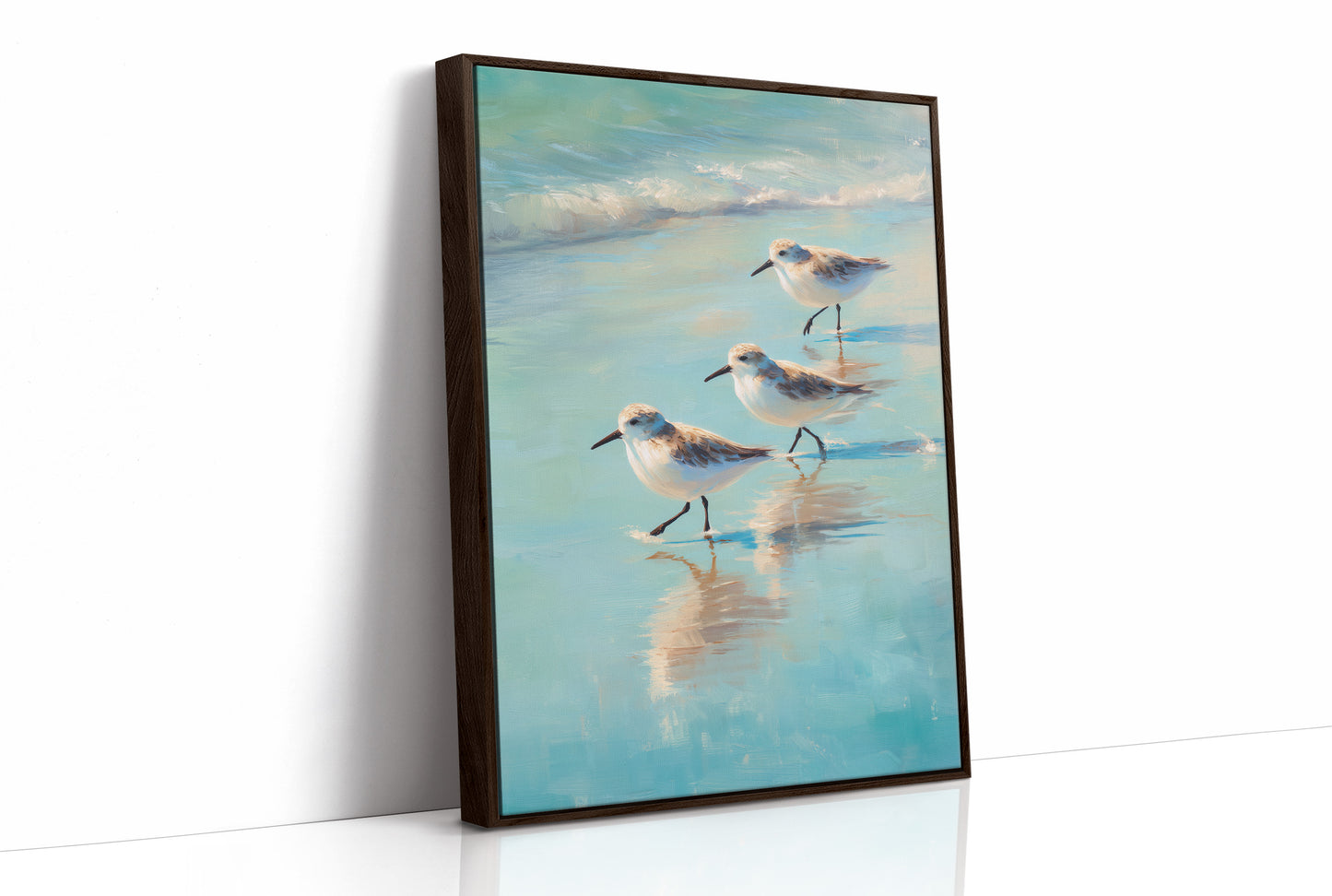 Shoreline Trio At Morning Tide