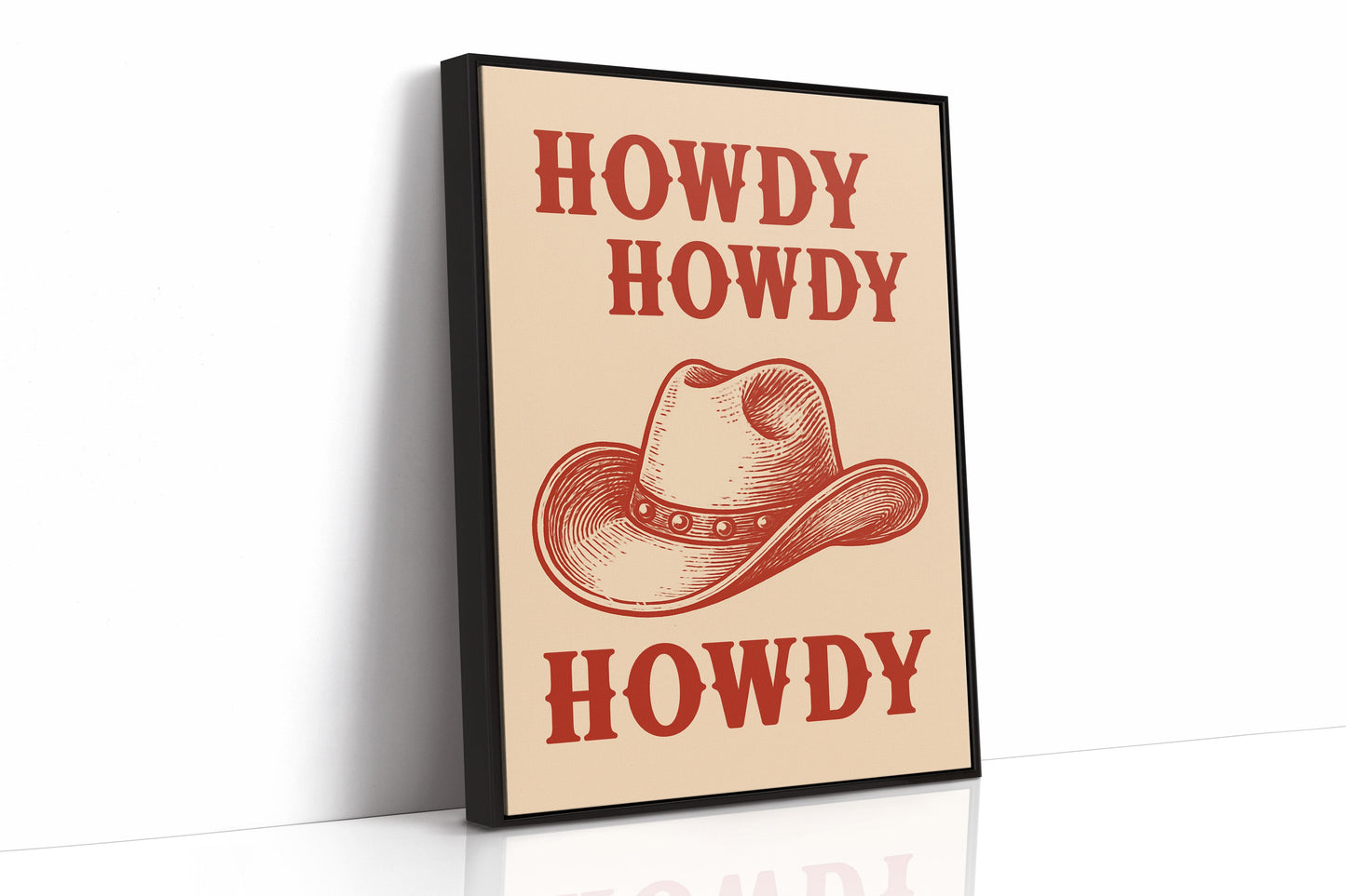 Howdy Howdy Western Hat Print