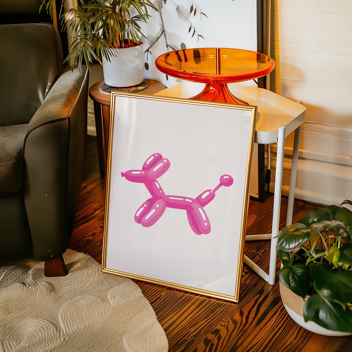 A Playful Moment in Pink