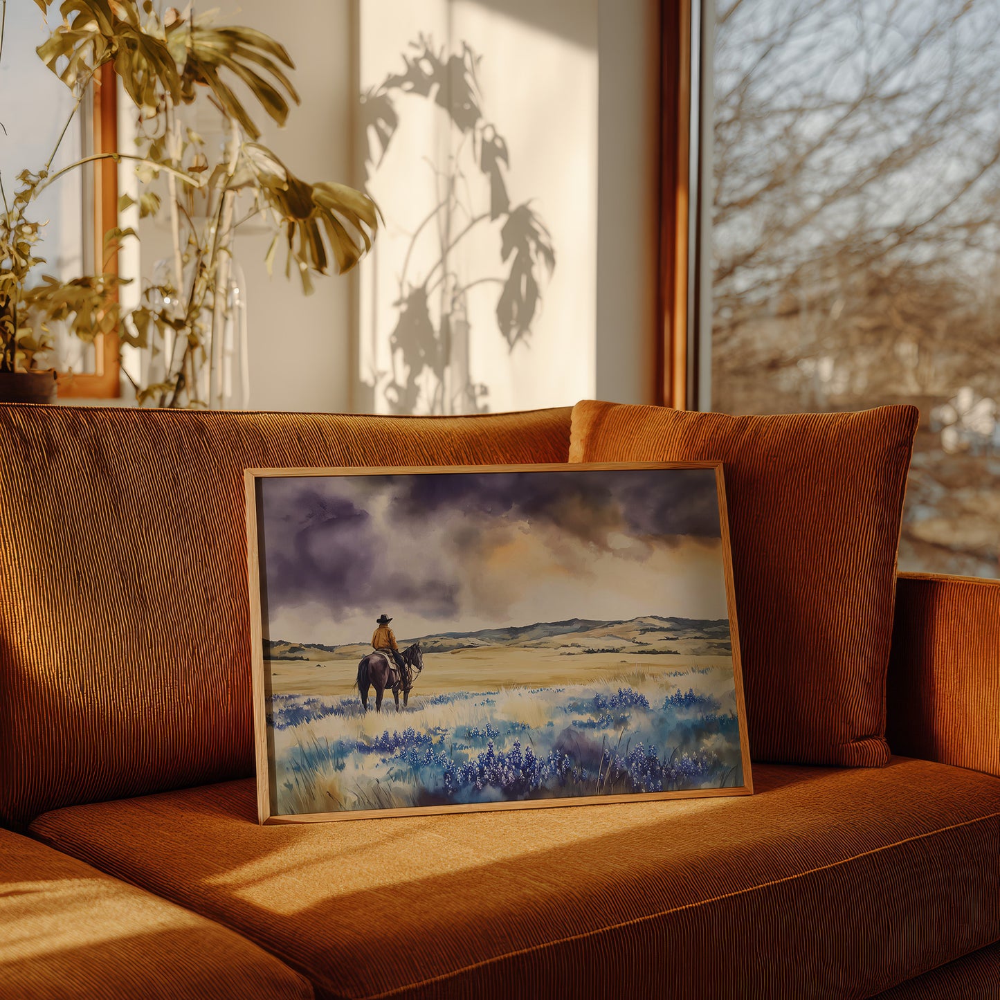 Bluebonnets Dance Through Prairie Thunder