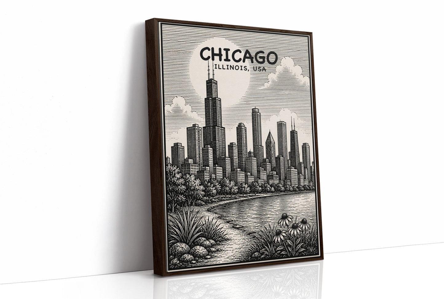 Chicago in Woodcut
