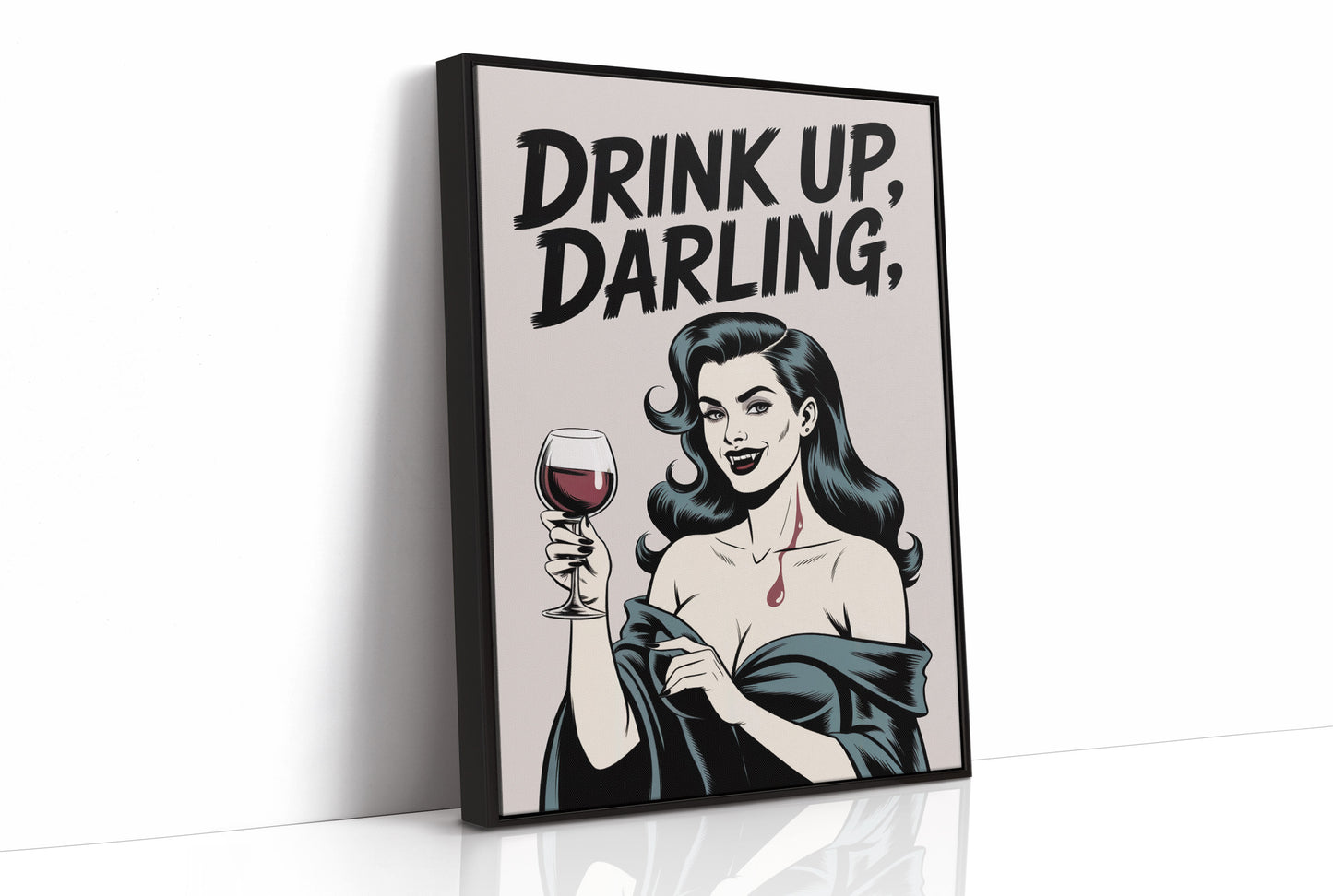 Vintage Vamp Toasts The Night