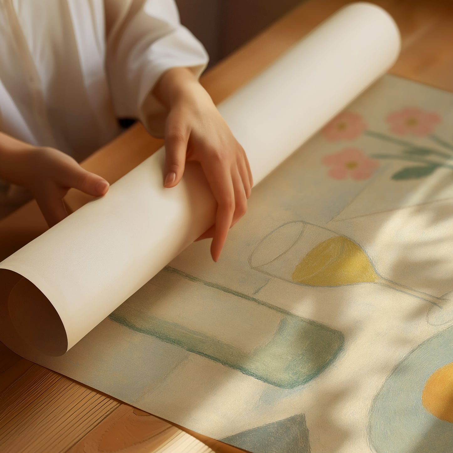 Banana and Wine in Morning Light