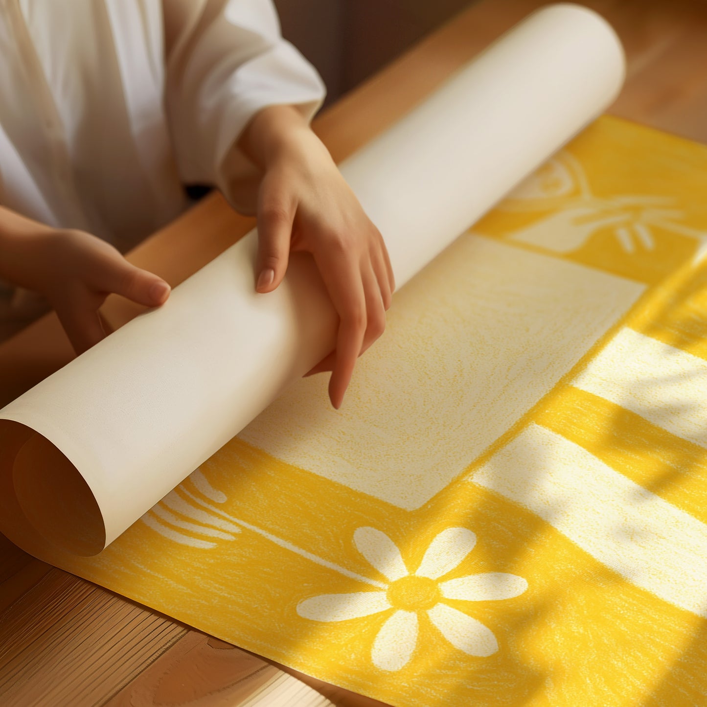 Daisy and Bubbles in Yellow