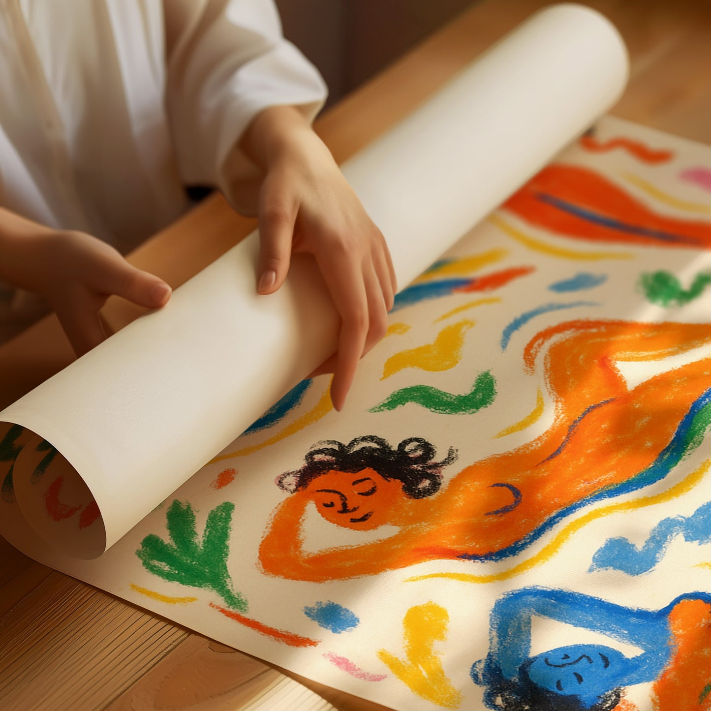 Joyful Nudes in Colorful Flow