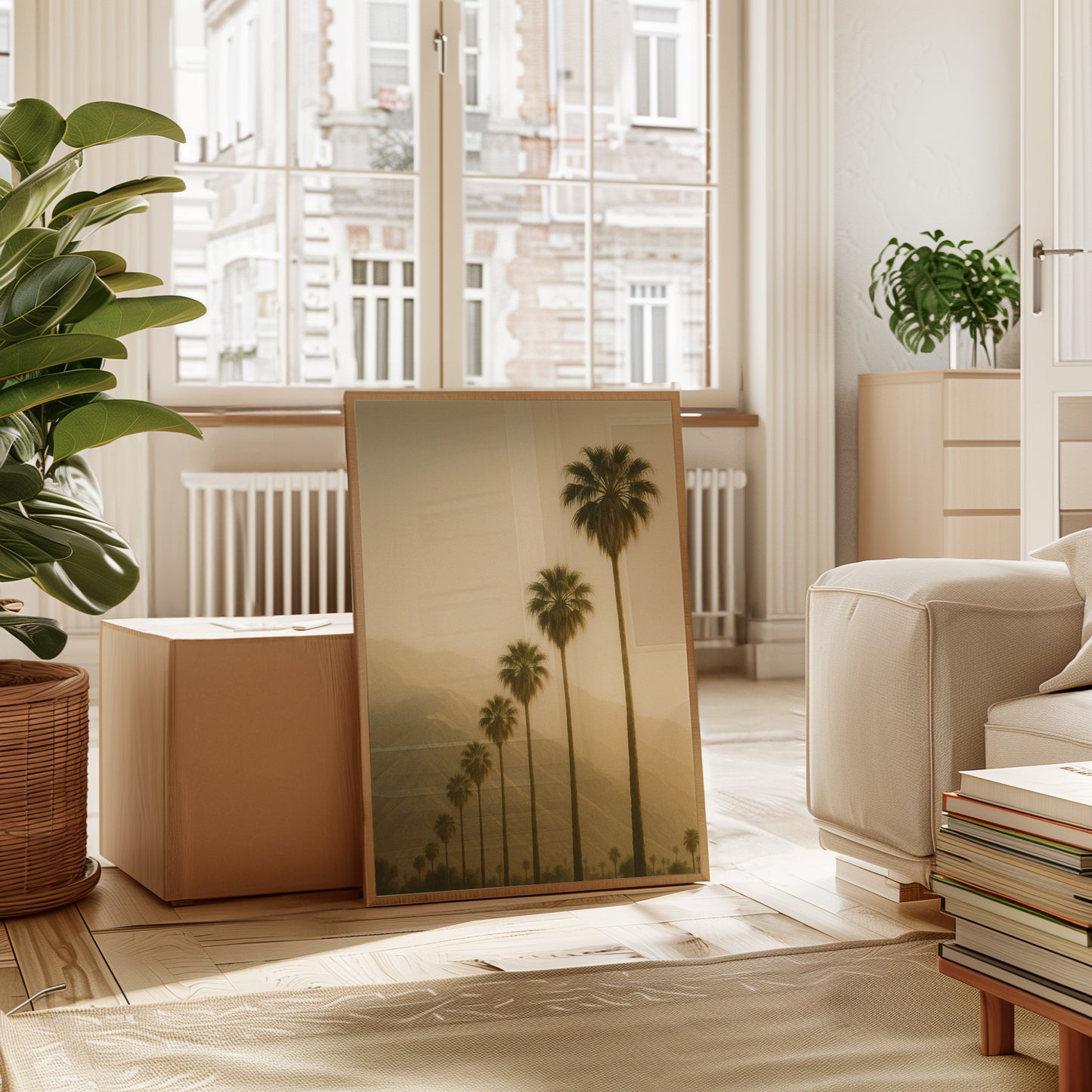 Desert Palms at Dusk