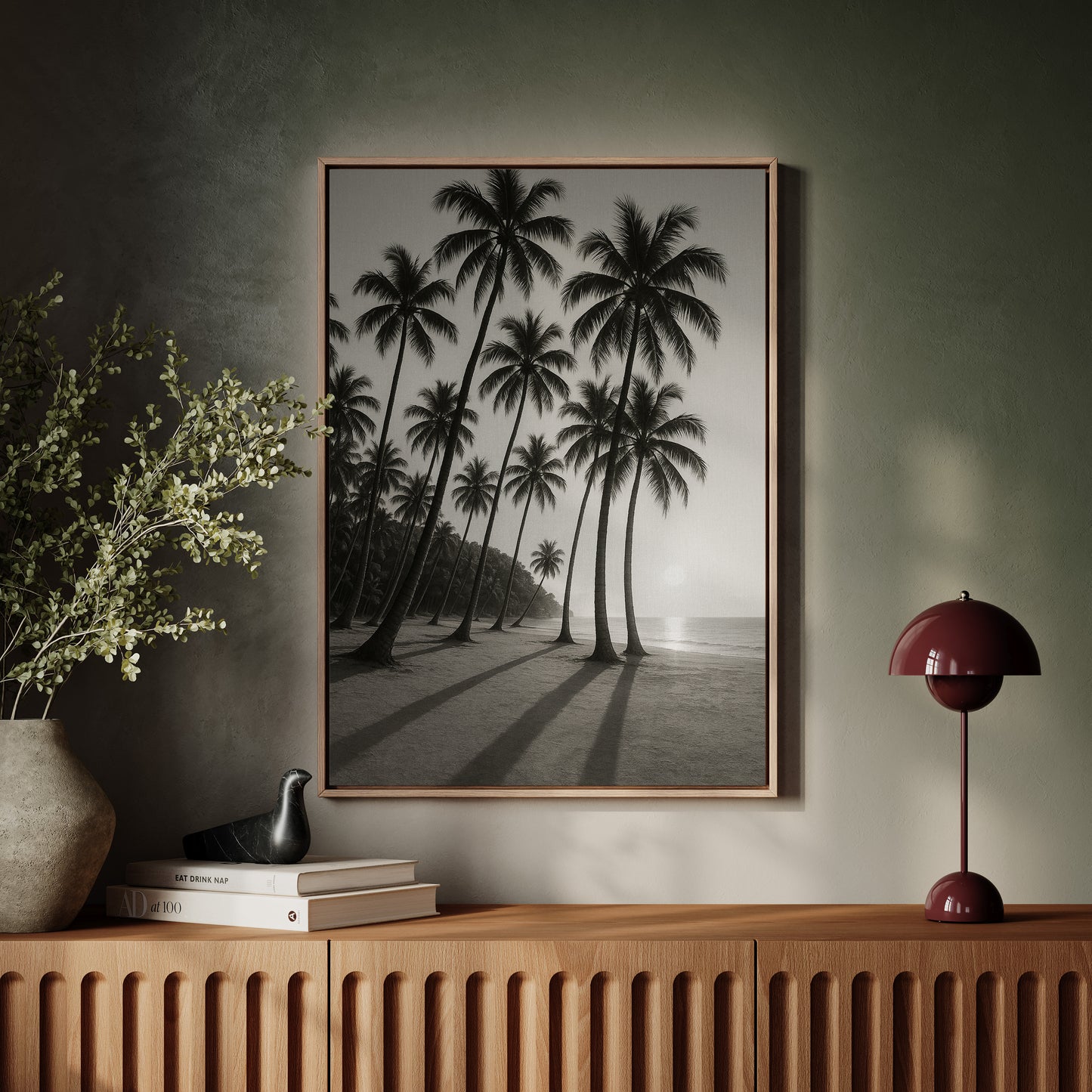 Palm Shadows at Sunrise