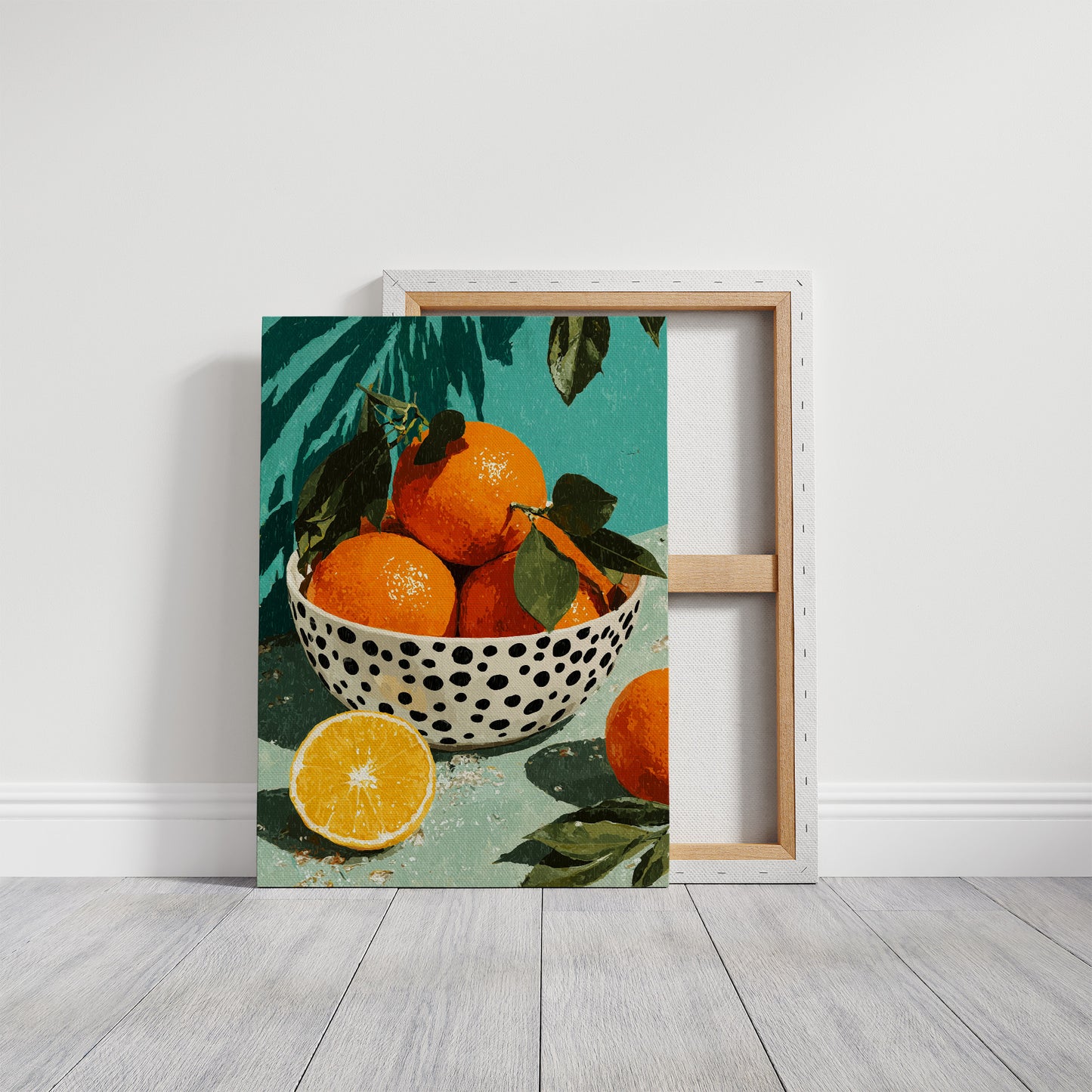 Oranges on a Teal Afternoon