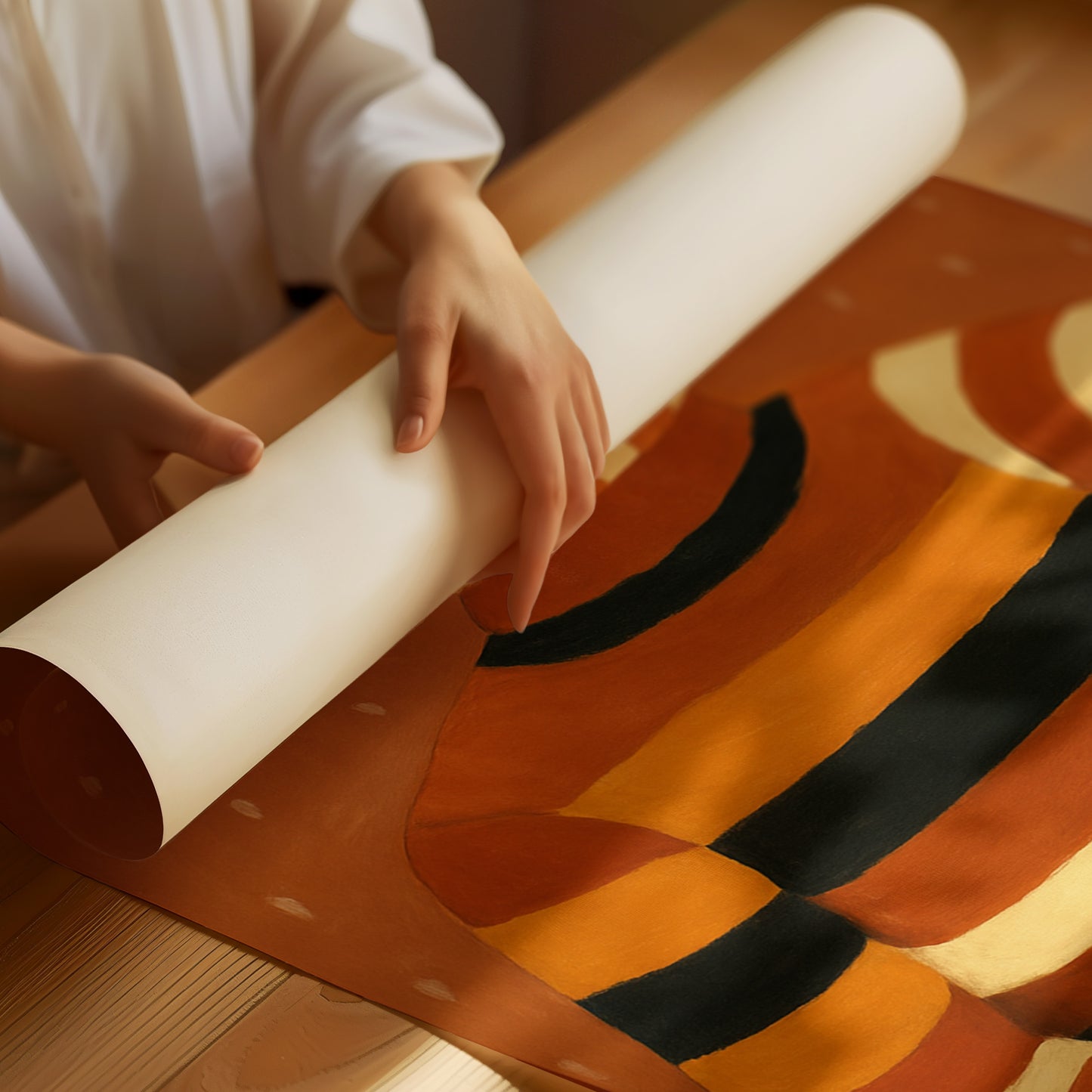 Quiet Thoughts in a Striped Sweater