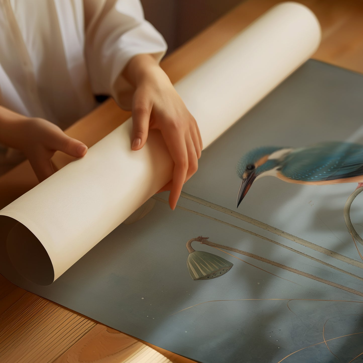 Blue Hunter Finds Morning Mist