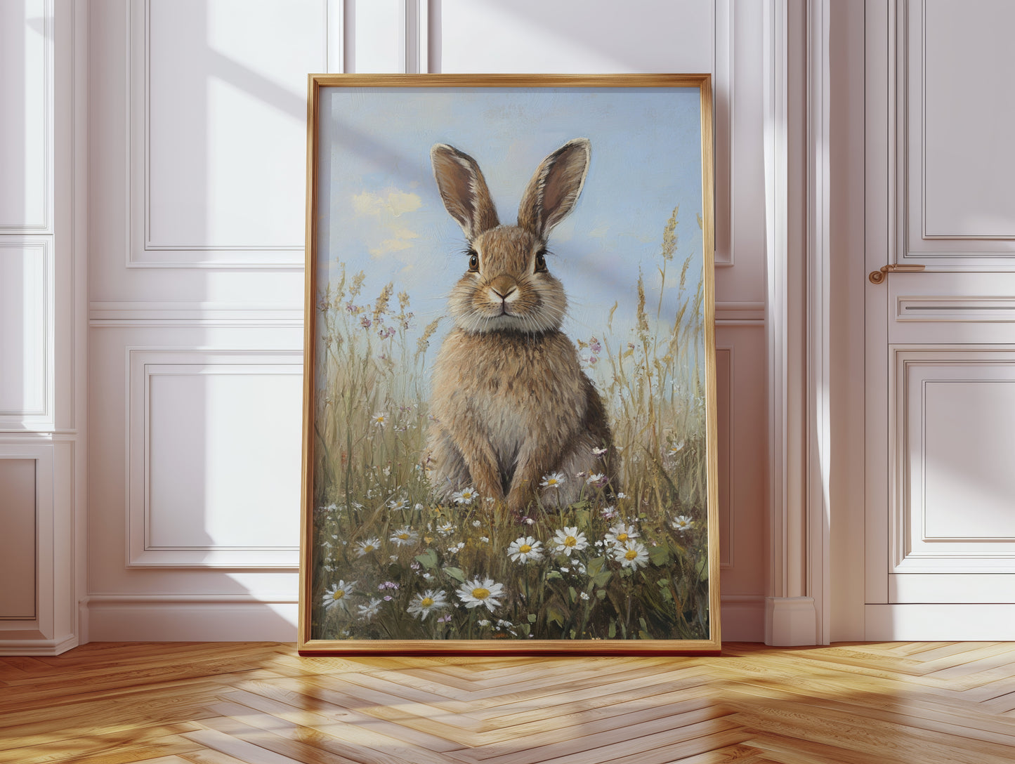 Charming Rabbit Portrait Canvas - Whimsical Animal Art - Gallery Canvas image 13