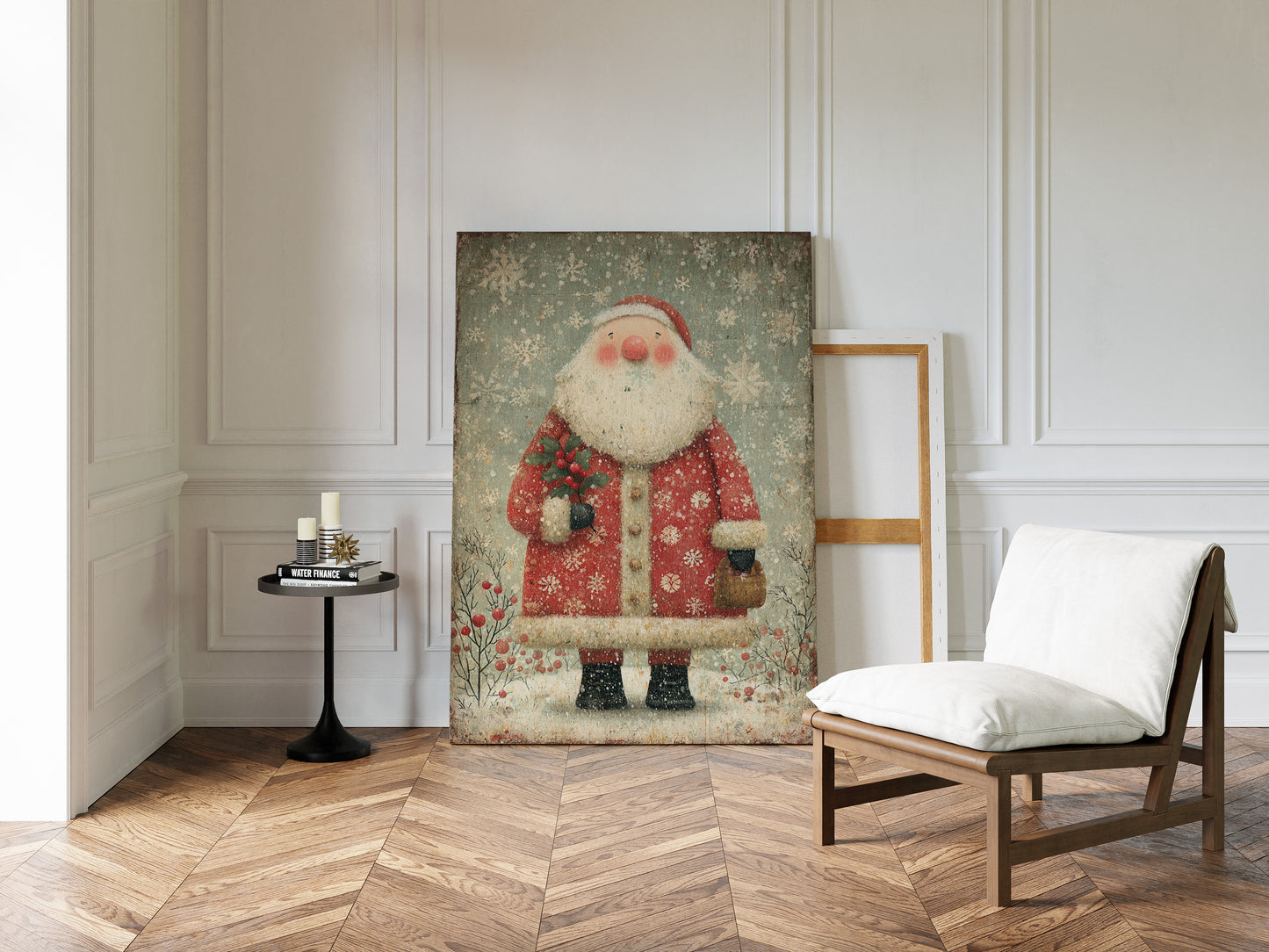 A Hearth's Embrace Beneath Snowflakes