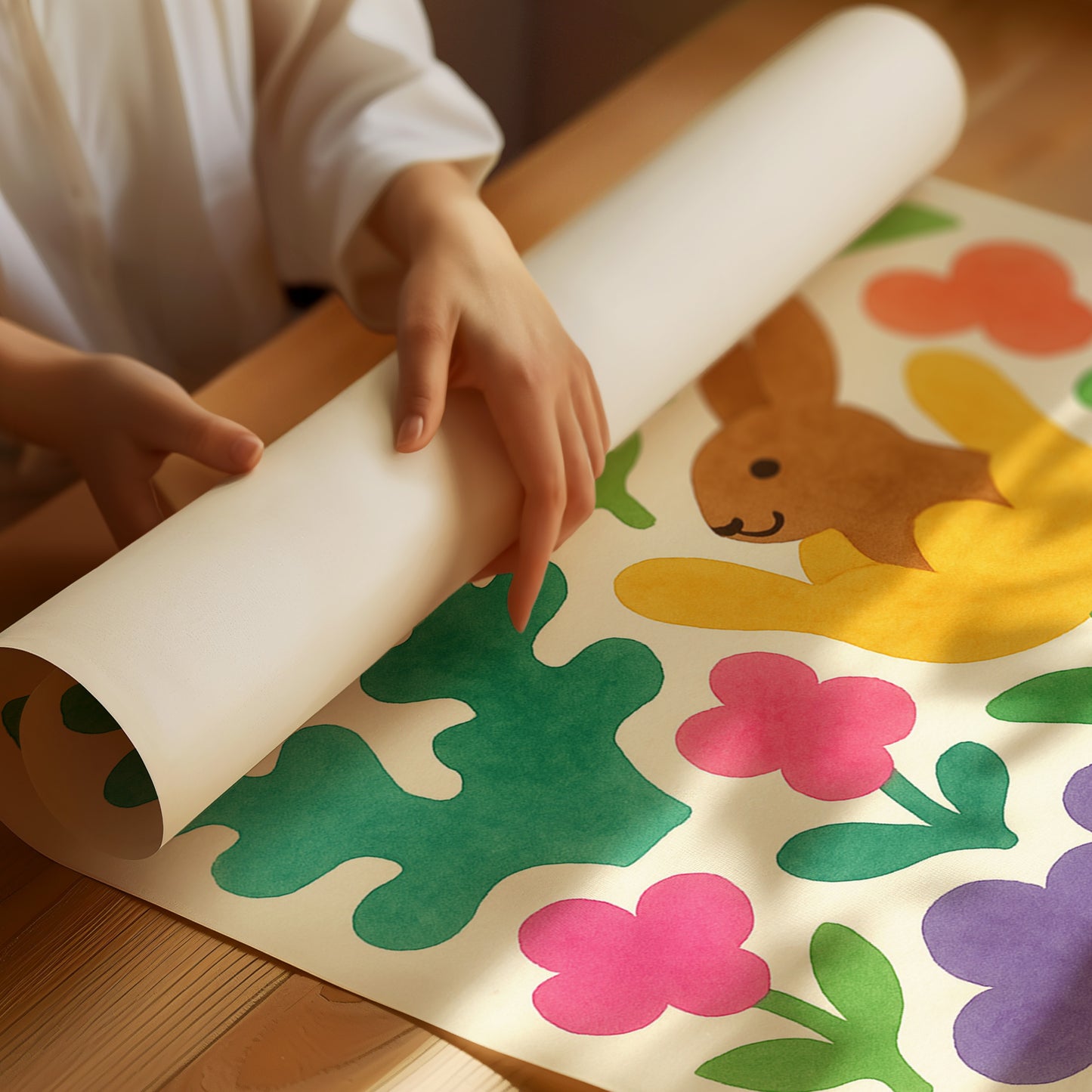 Bunny in the Bloom Garden