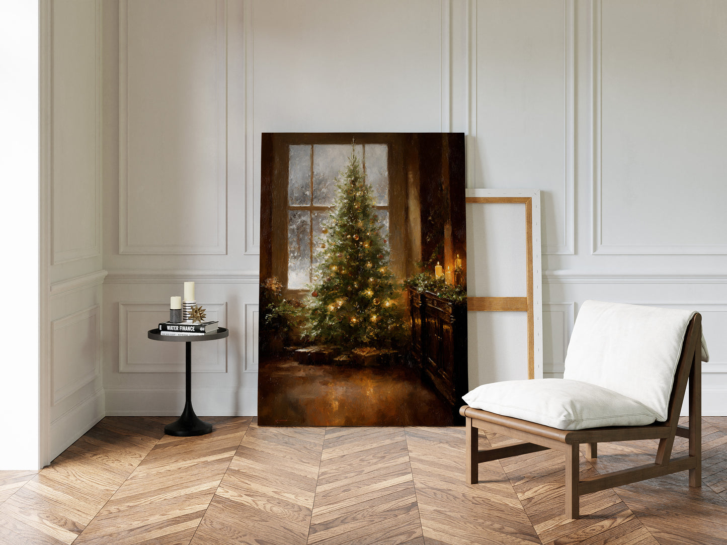 Glistening Pines and Warm Embrace