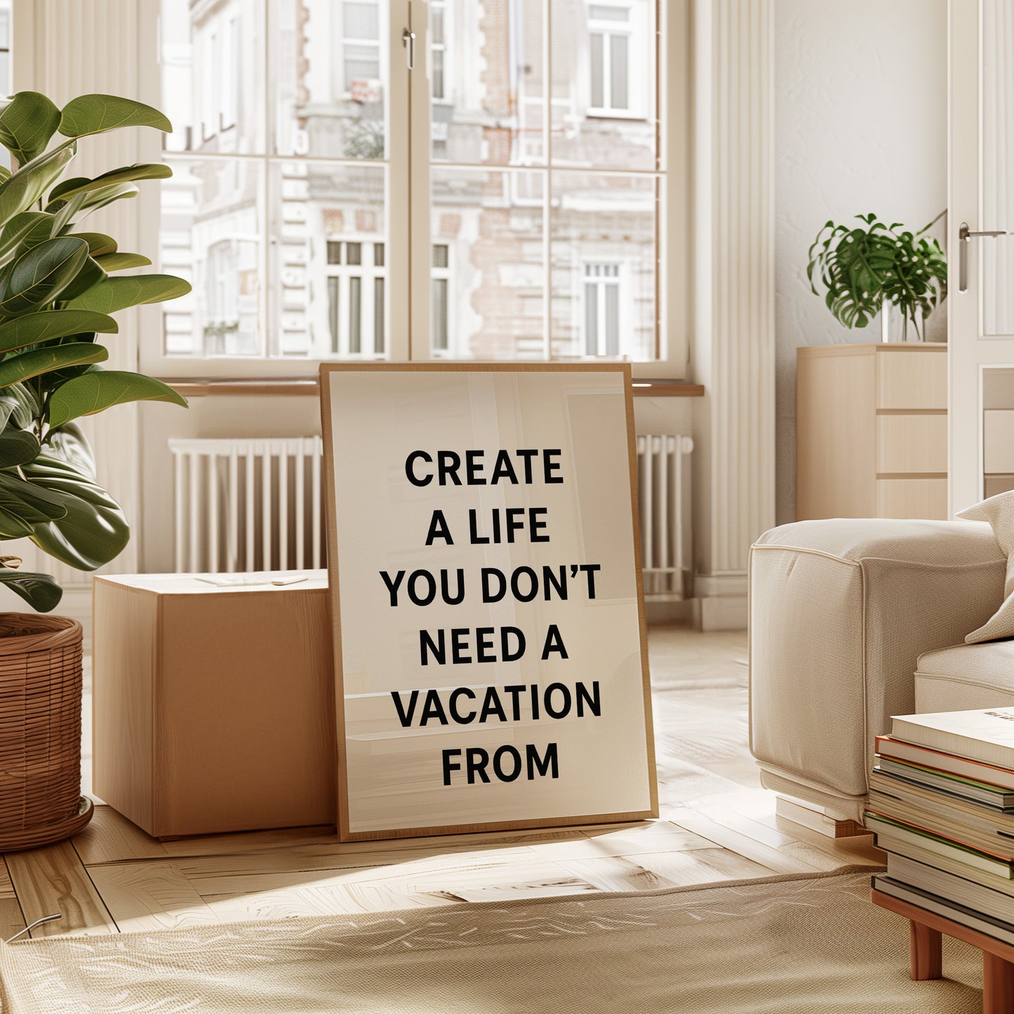 Create a Life You Love Quote Print
