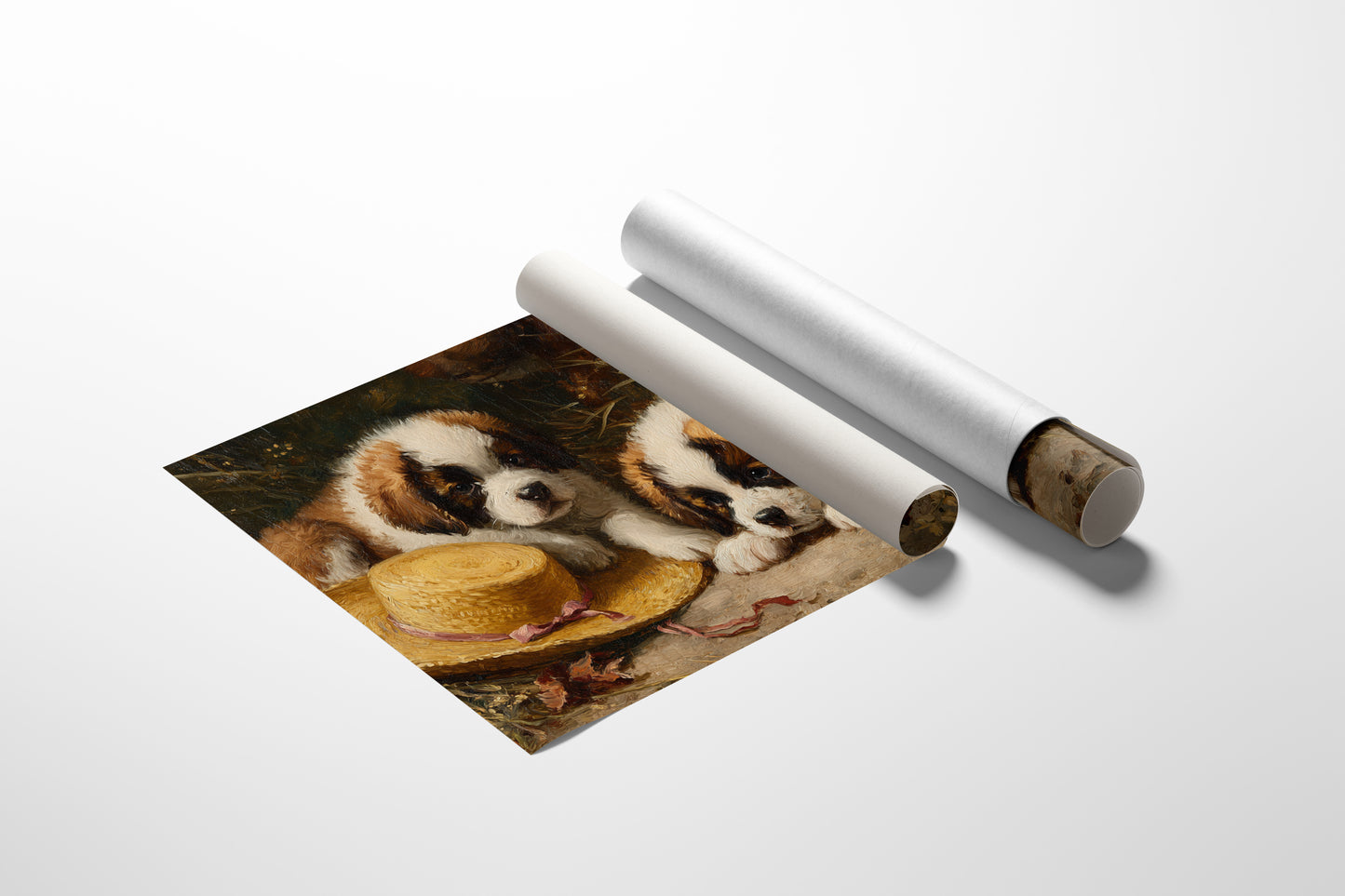 Summer Puppies Find Straw Hat Adventure