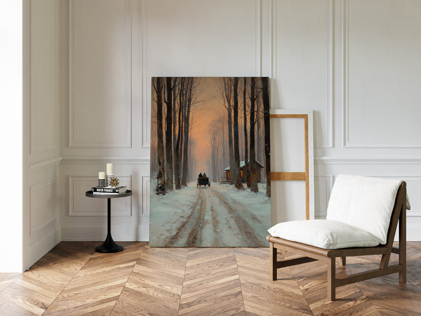 Carriage Through a Winter Glow