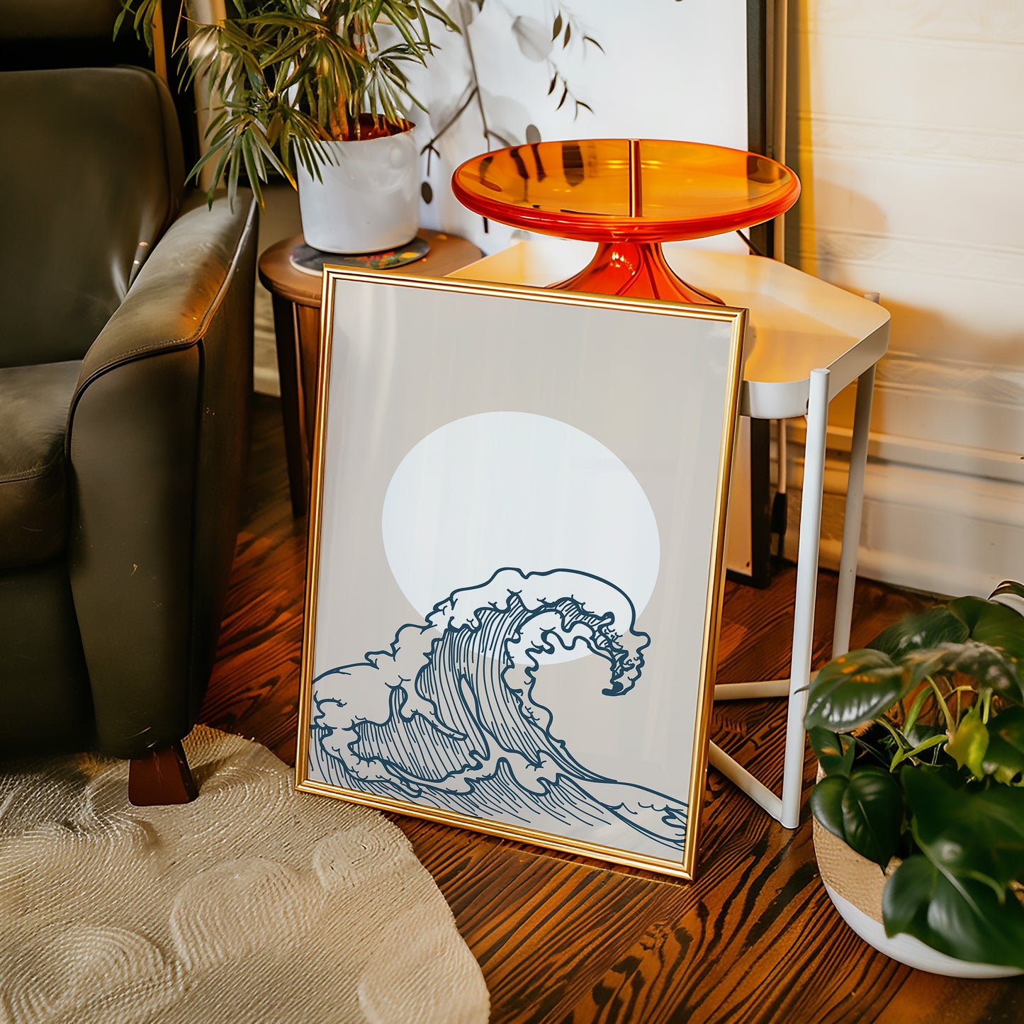 Ocean Lines Dance With Moonlight