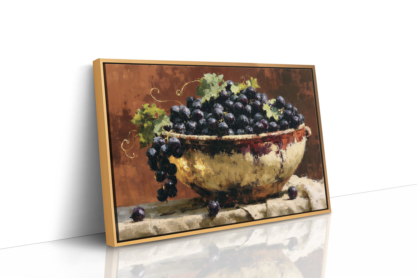 Bowl of Sunlit Grapes