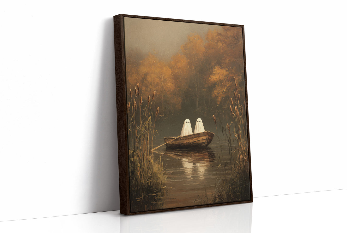 Ghostly Voyage Through Autumn Waters