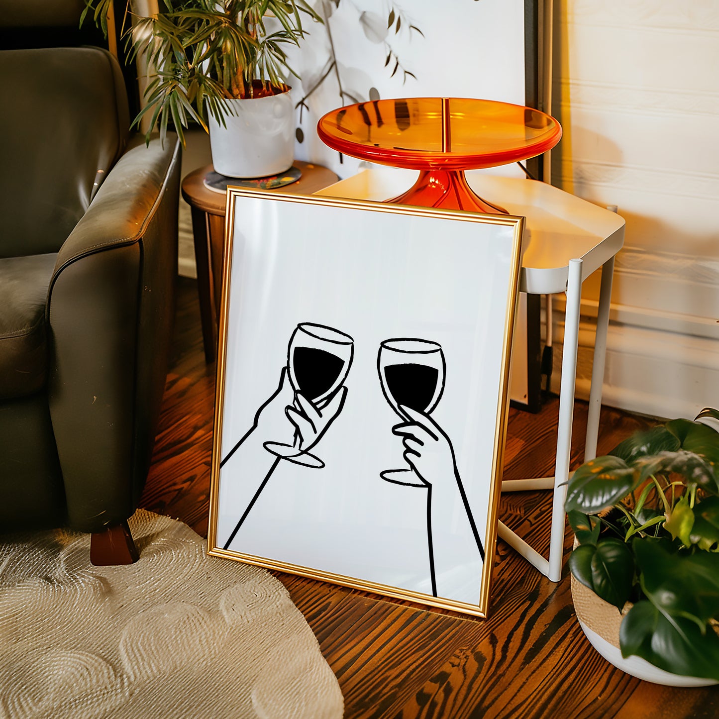 Wine Glasses Toast Silent Promises