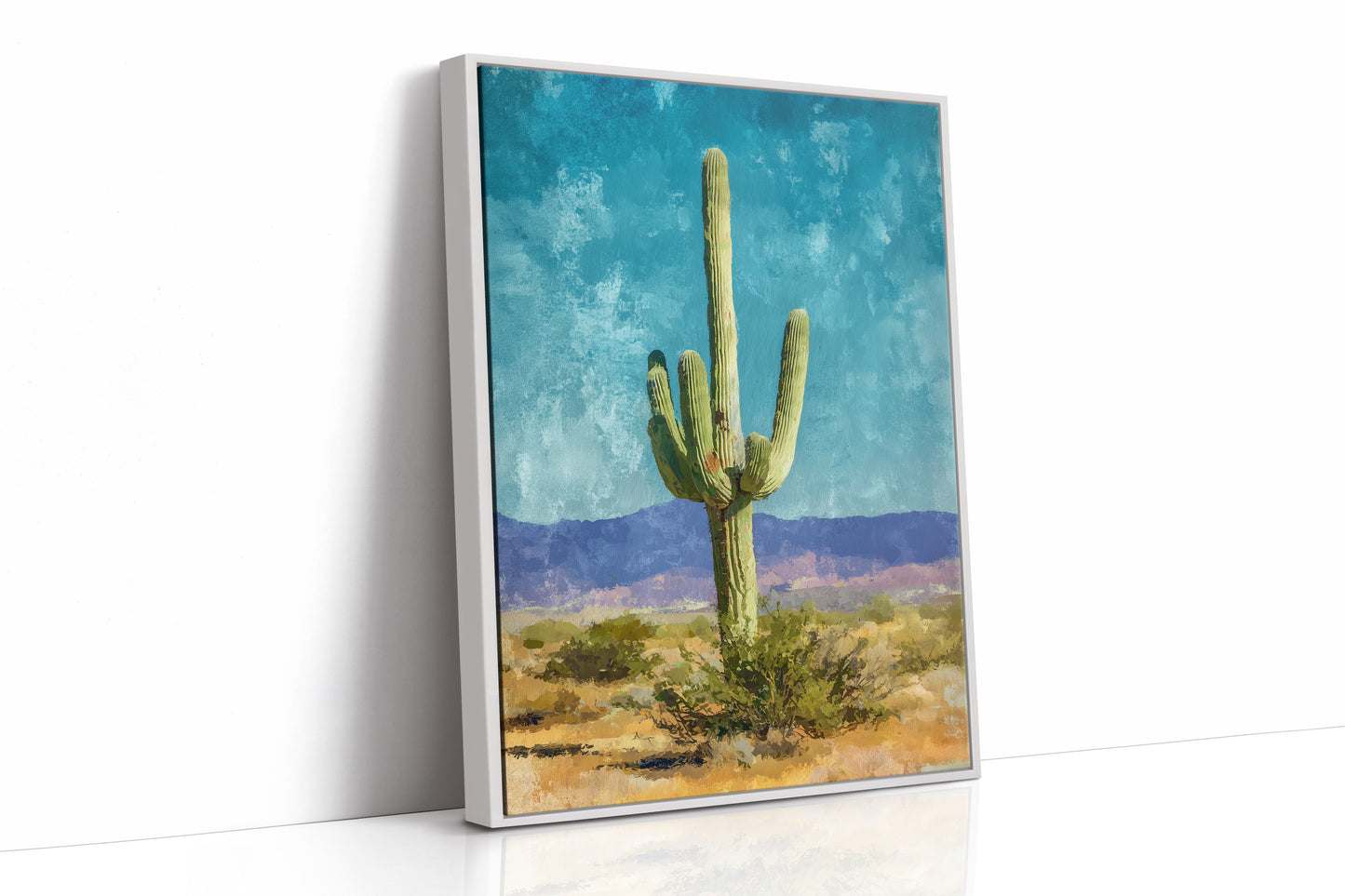 Desert Sentinel Against Turquoise Sky