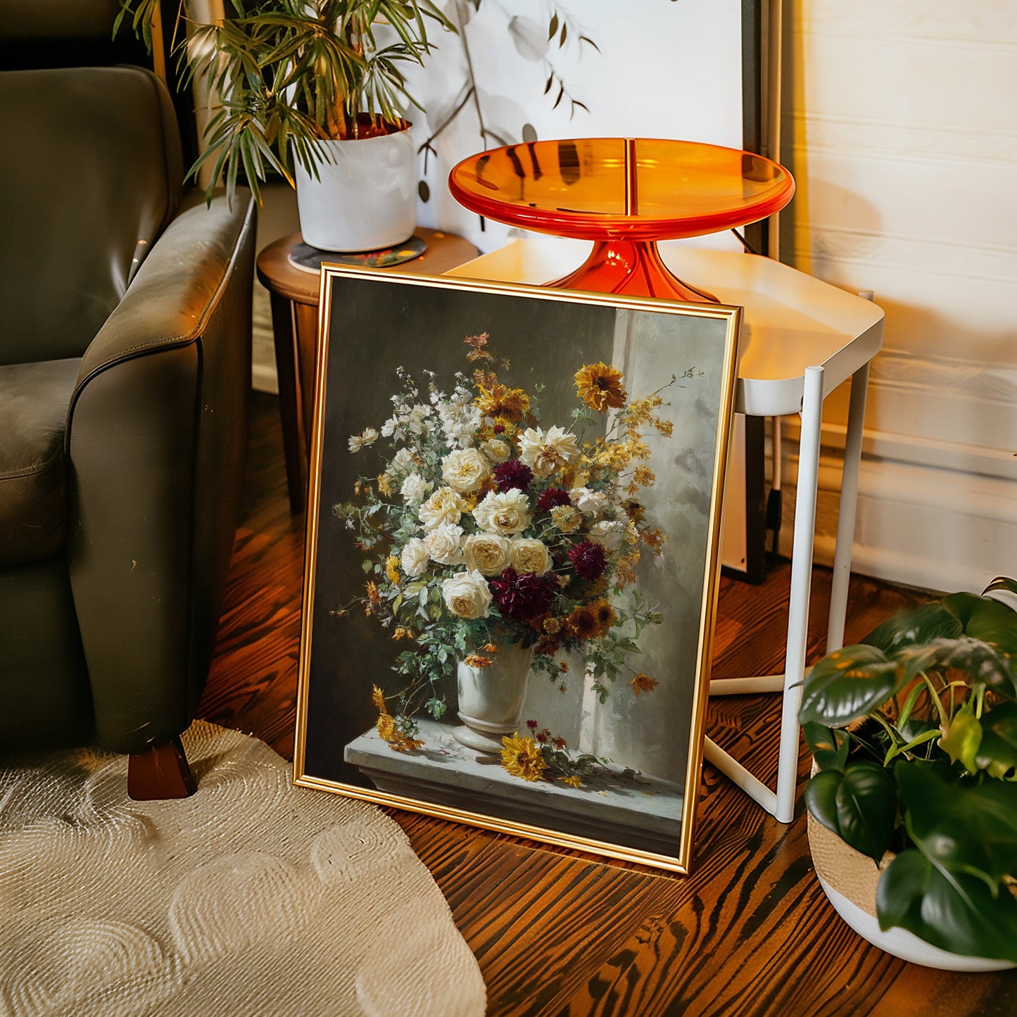 Roses And Dahlias Paint Autumn's Symphony