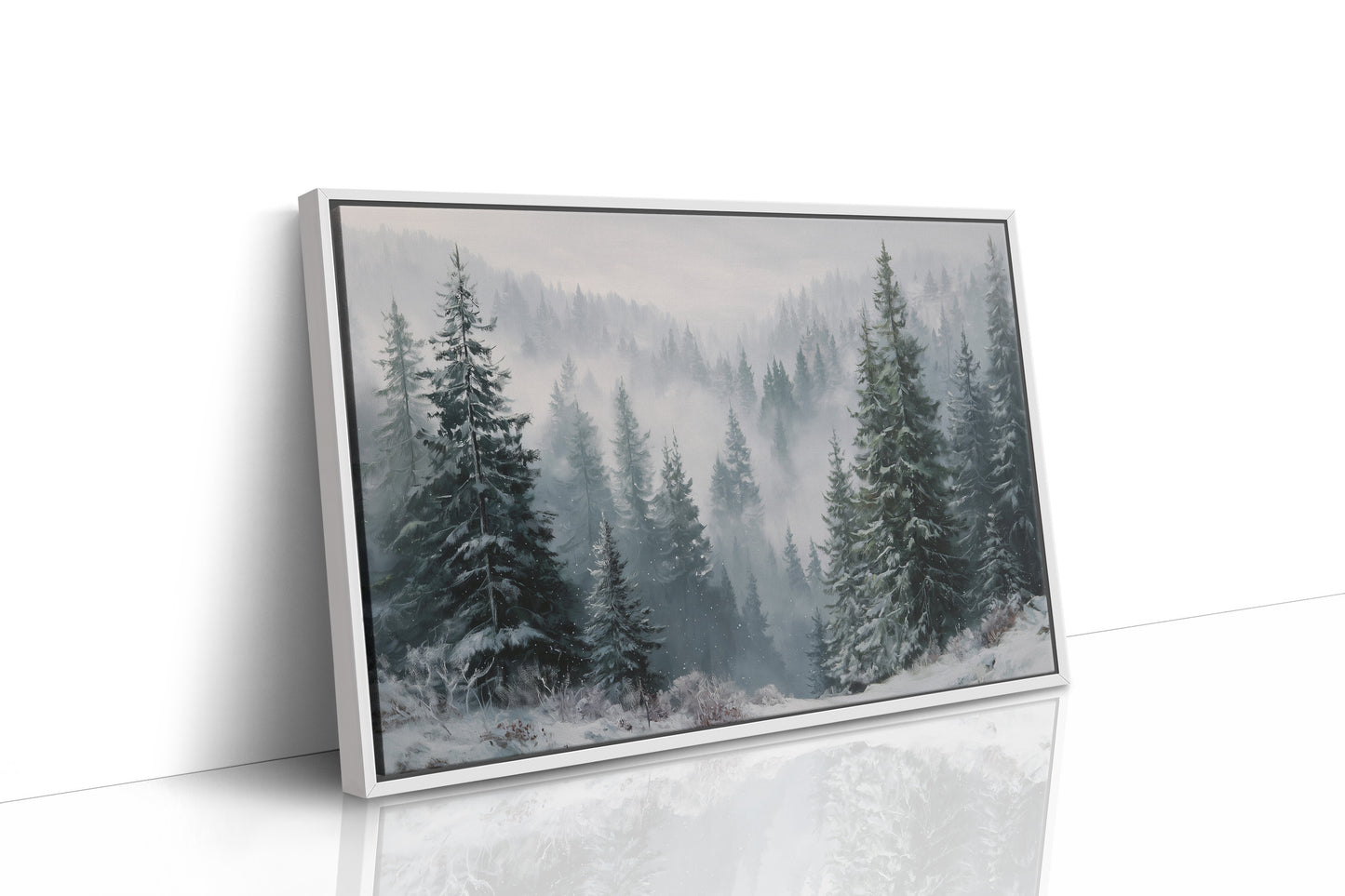 When the Fog Lifted over the Pines