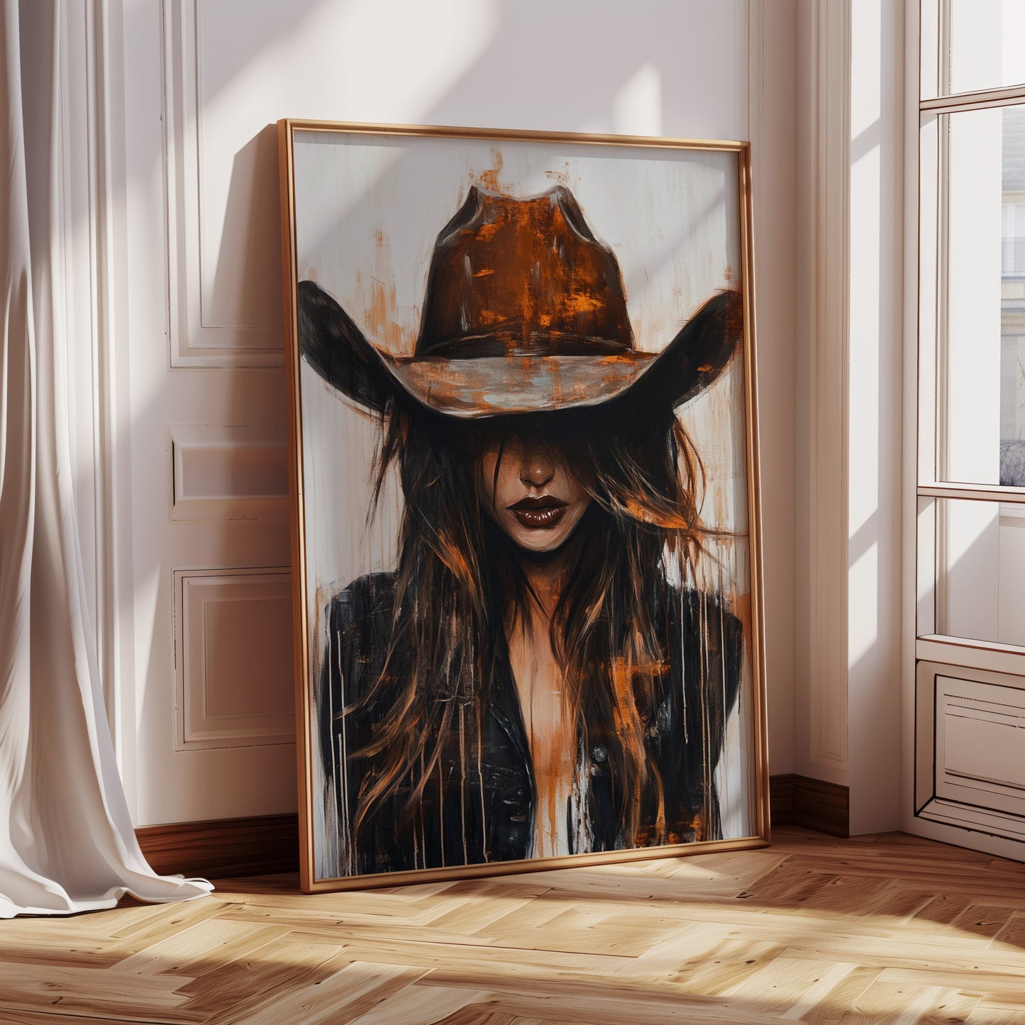 Cowgirl in Crimson – Modern Western Grit